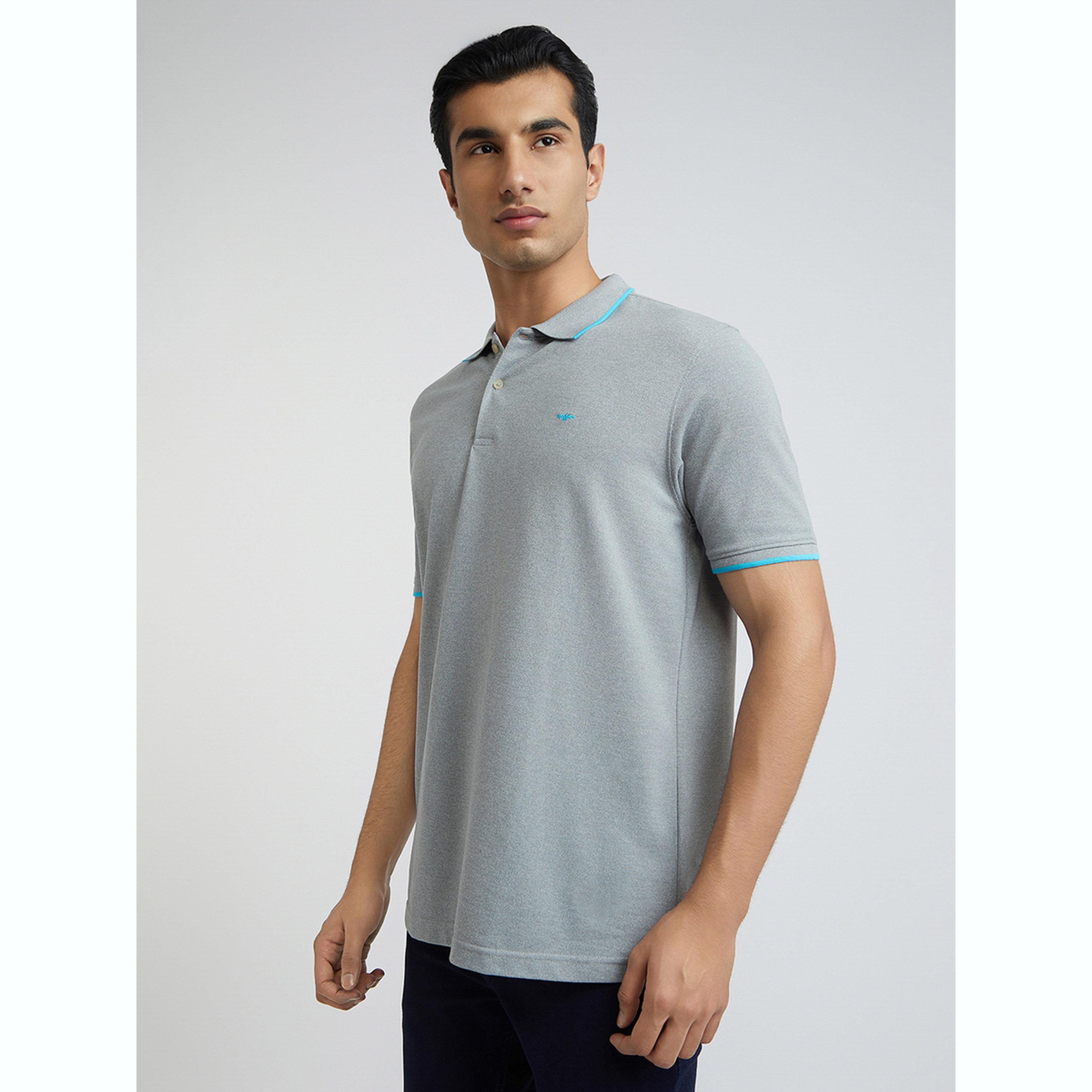 تيشيرت بولو بقصة سليم فت وتفاصيل ملونة-men-clothing-tshirtsandpolos-polos-image-3