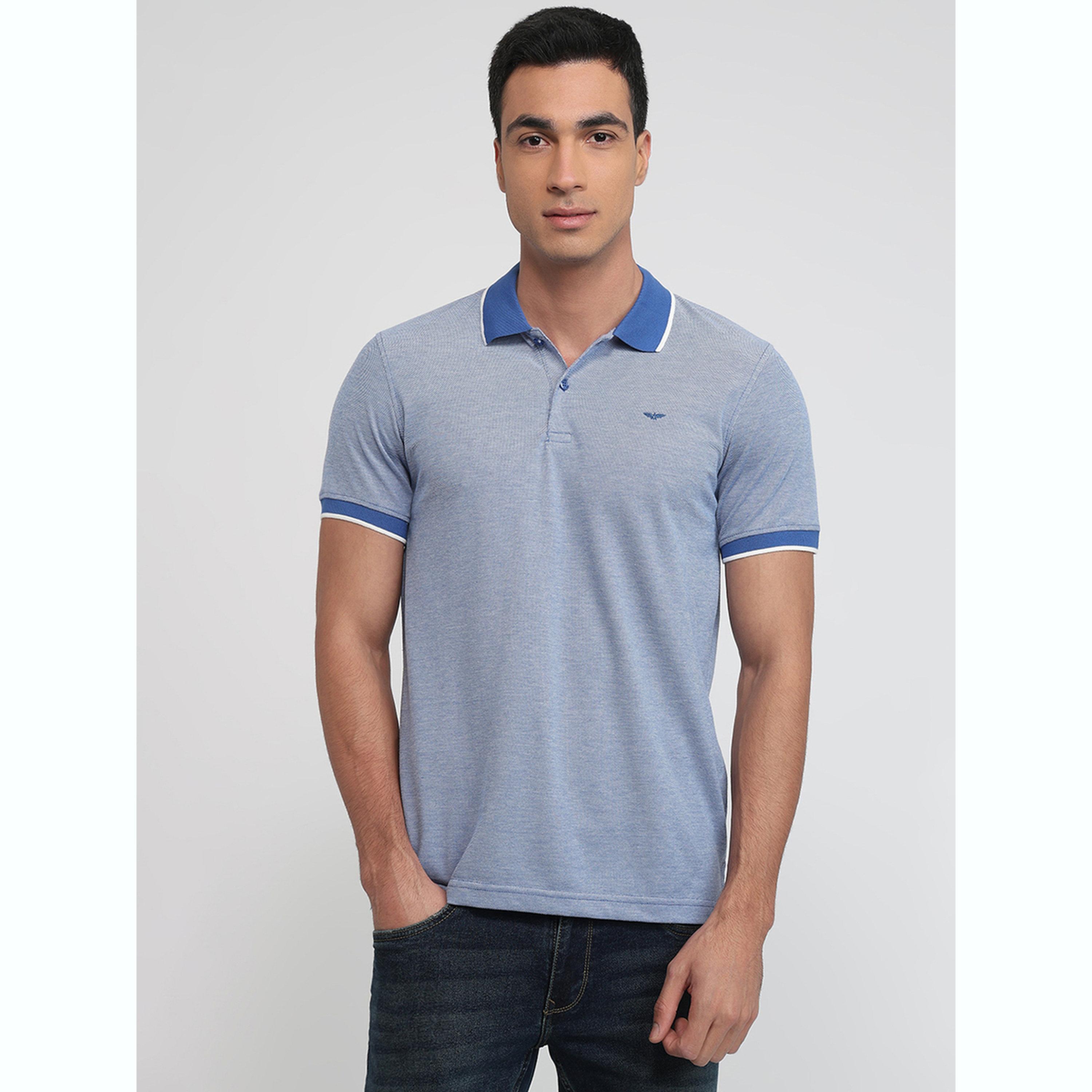 تيشيرت بولو بقصة سليم فت وتفاصيل ملونة-men-clothing-tshirtsandpolos-polos-image-1