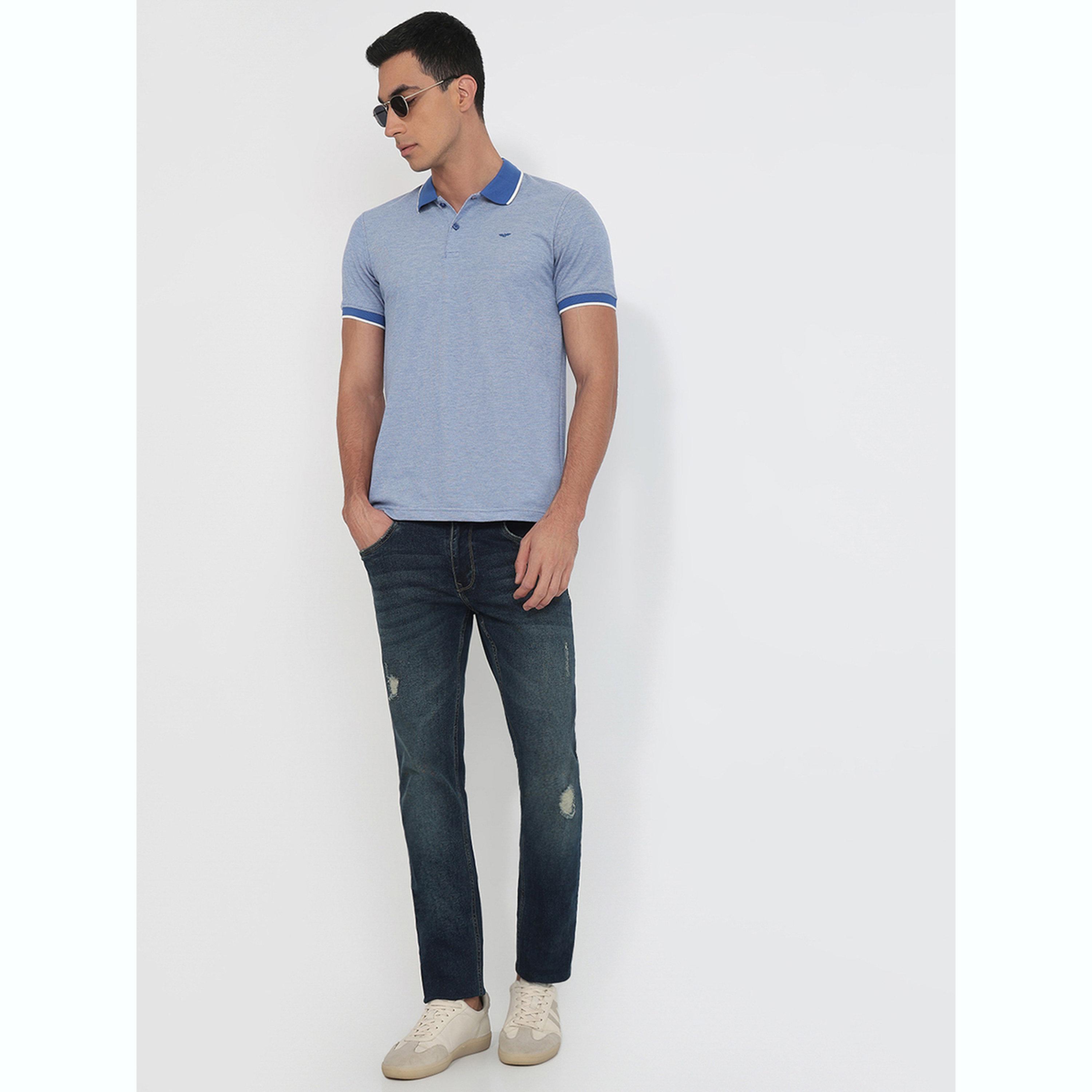 تيشيرت بولو بقصة سليم فت وتفاصيل ملونة-men-clothing-tshirtsandpolos-polos-image-2