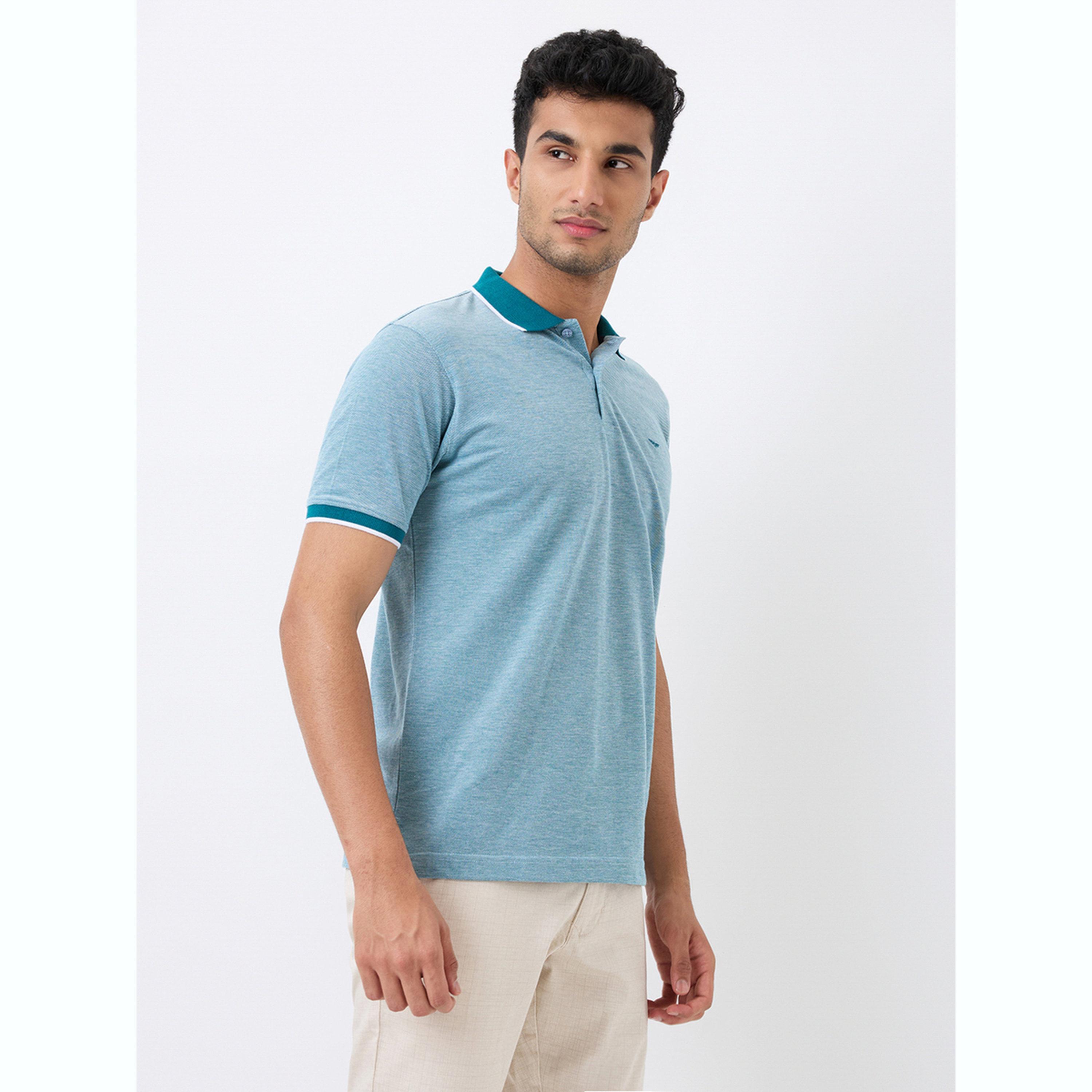 تيشيرت بولو بقصة سليم فت وتفاصيل ملونة-men-clothing-tshirtsandpolos-polos-image-3