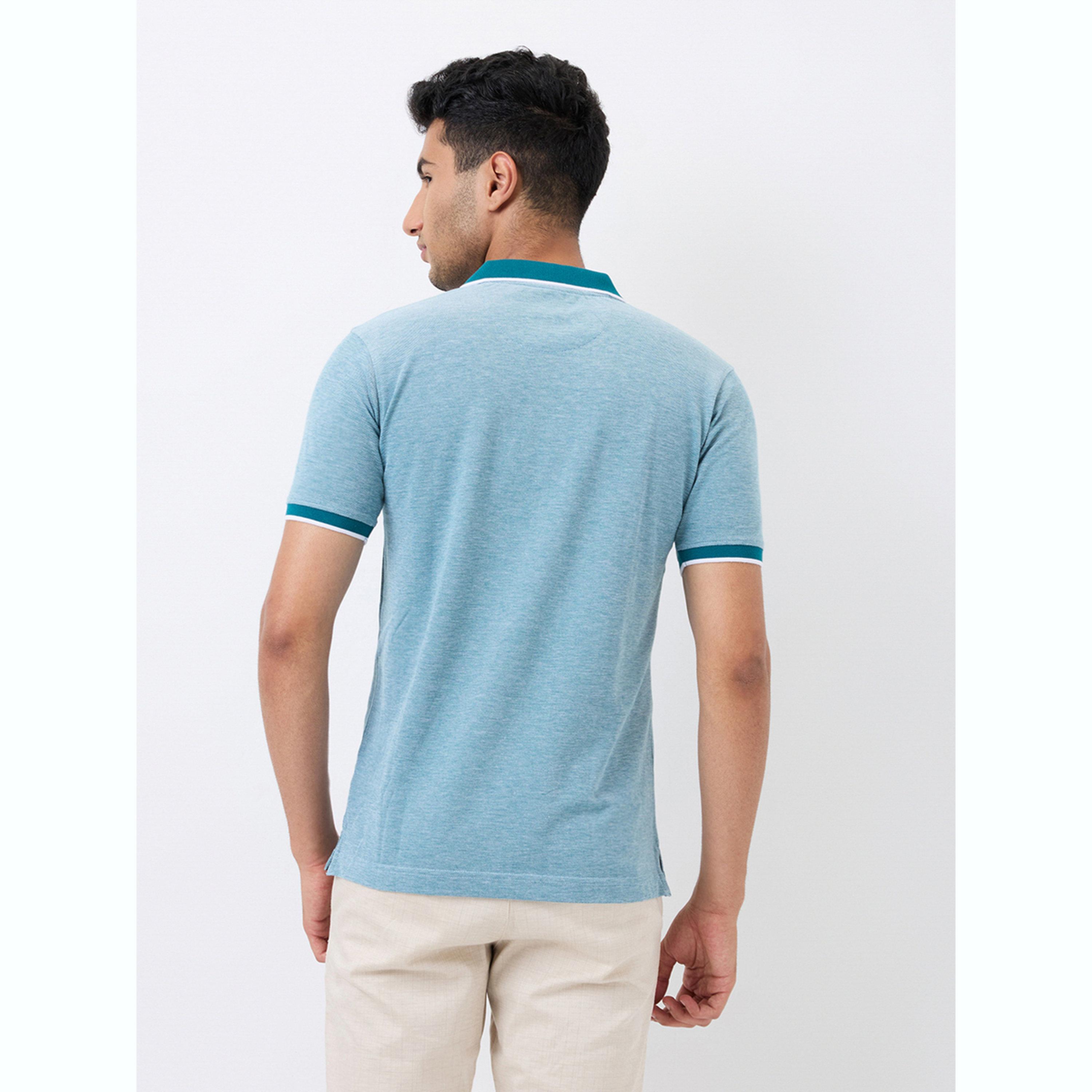 تيشيرت بولو بقصة سليم فت وتفاصيل ملونة-men-clothing-tshirtsandpolos-polos-image-4