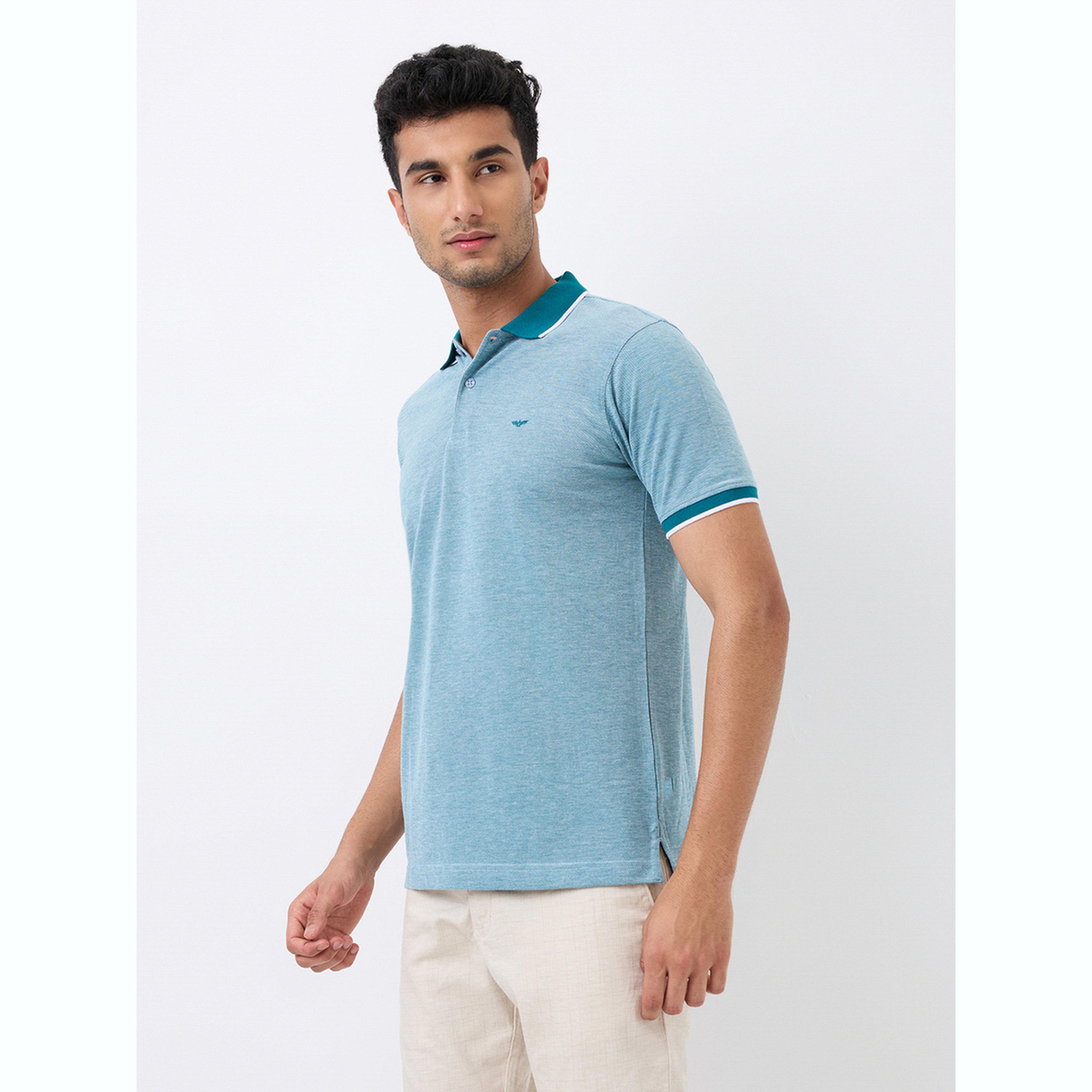 تيشيرت بولو بقصة سليم فت وتفاصيل ملونة-men-clothing-tshirtsandpolos-polos-image-5