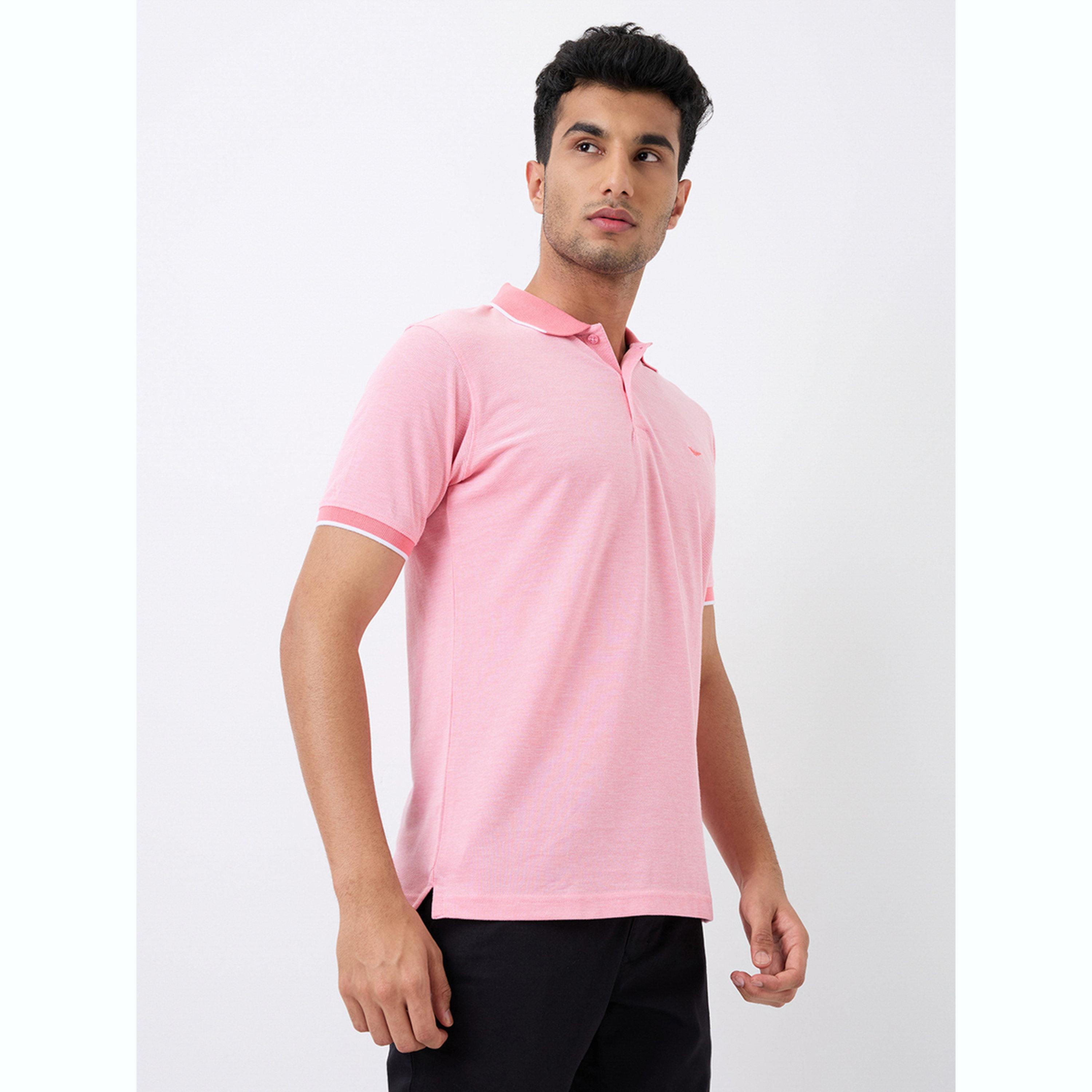 تيشيرت بولو بقصة سليم فت وتفاصيل ملونة-men-clothing-tshirtsandpolos-polos-image-3