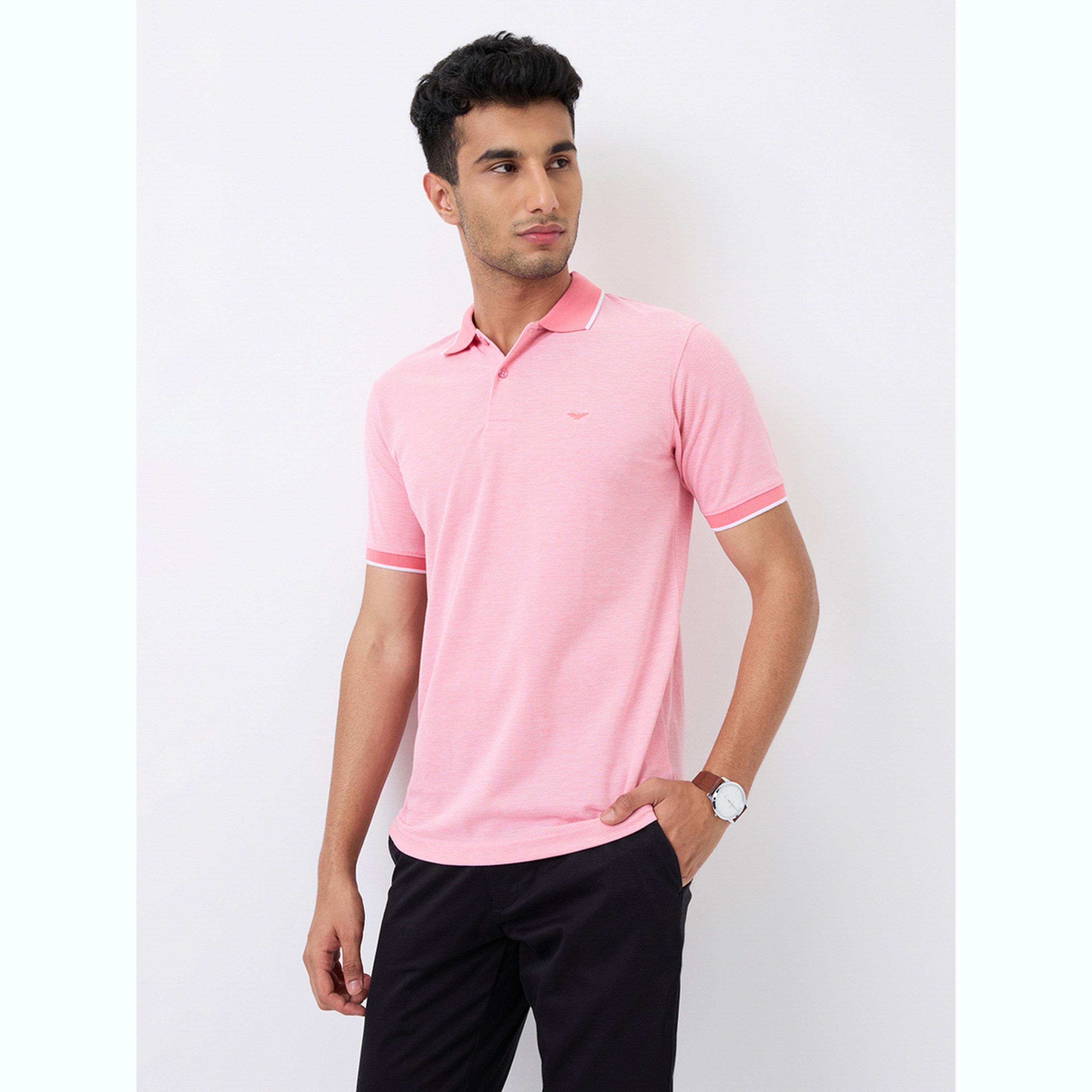 تيشيرت بولو بقصة سليم فت وتفاصيل ملونة-men-clothing-tshirtsandpolos-polos-image-6