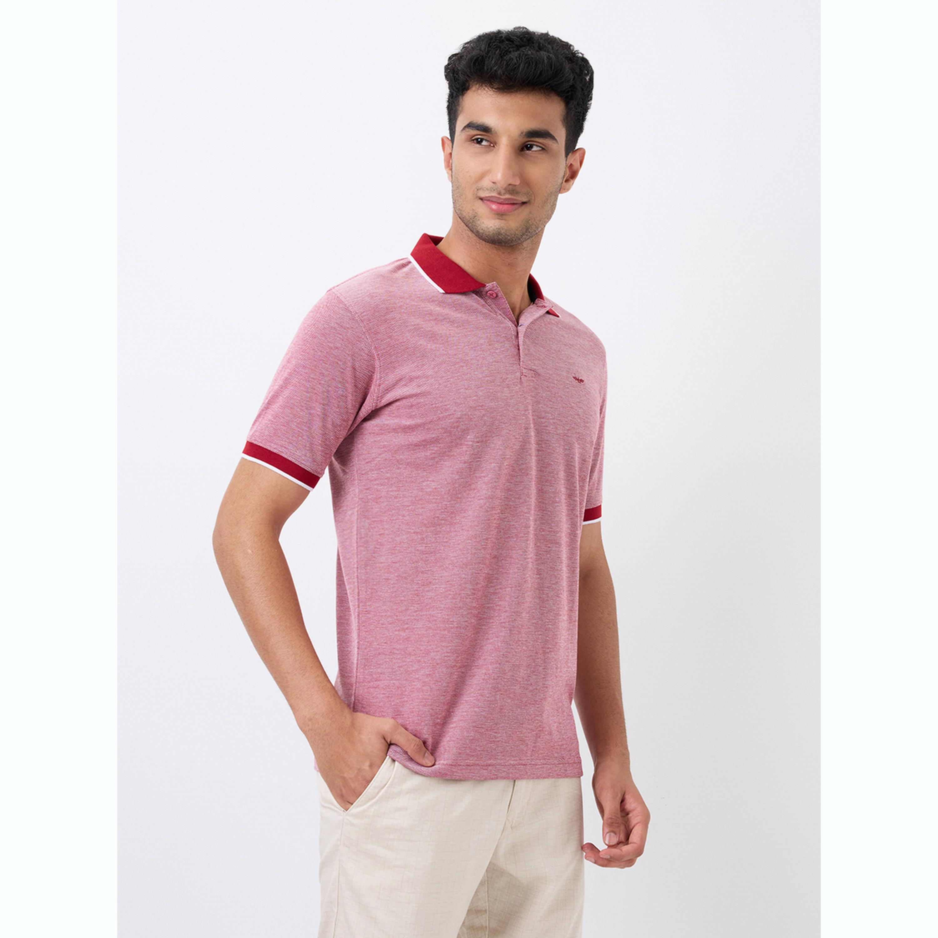 تيشيرت بولو بقصة سليم فت وتفاصيل ملونة-men-clothing-tshirtsandpolos-polos-image-3