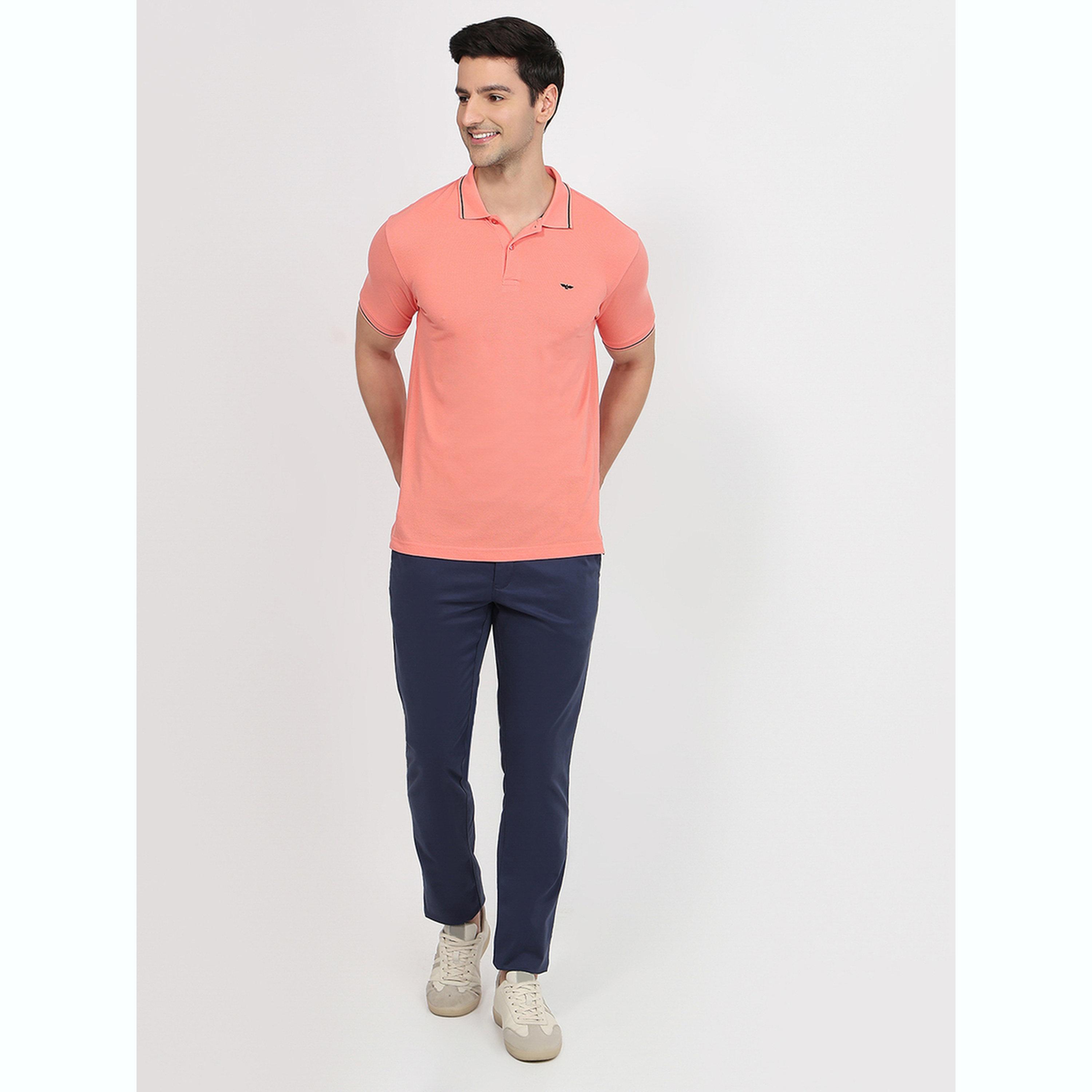 تيشيرت بقصة سليم فت بتفاصيل ملونة-men-clothing-tshirtsandpolos-polos-image-2