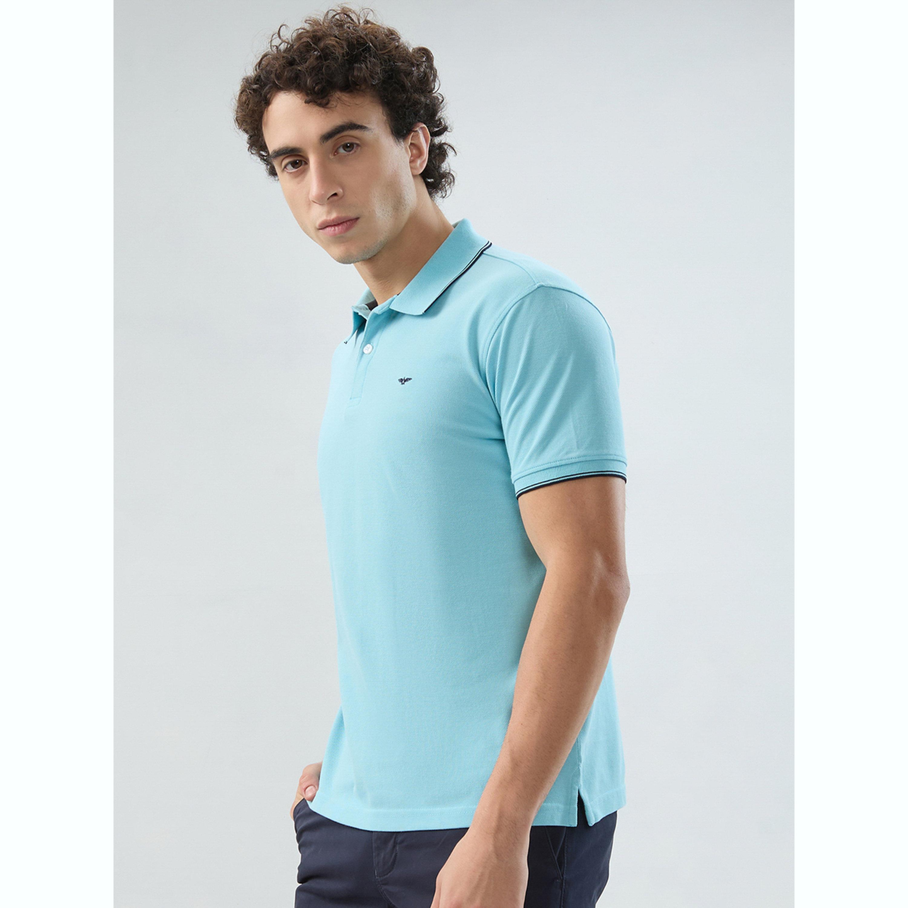 تيشيرت بولو بقصة سليم فت وتفاصيل ملونة-men-clothing-tshirtsandpolos-polos-image-3