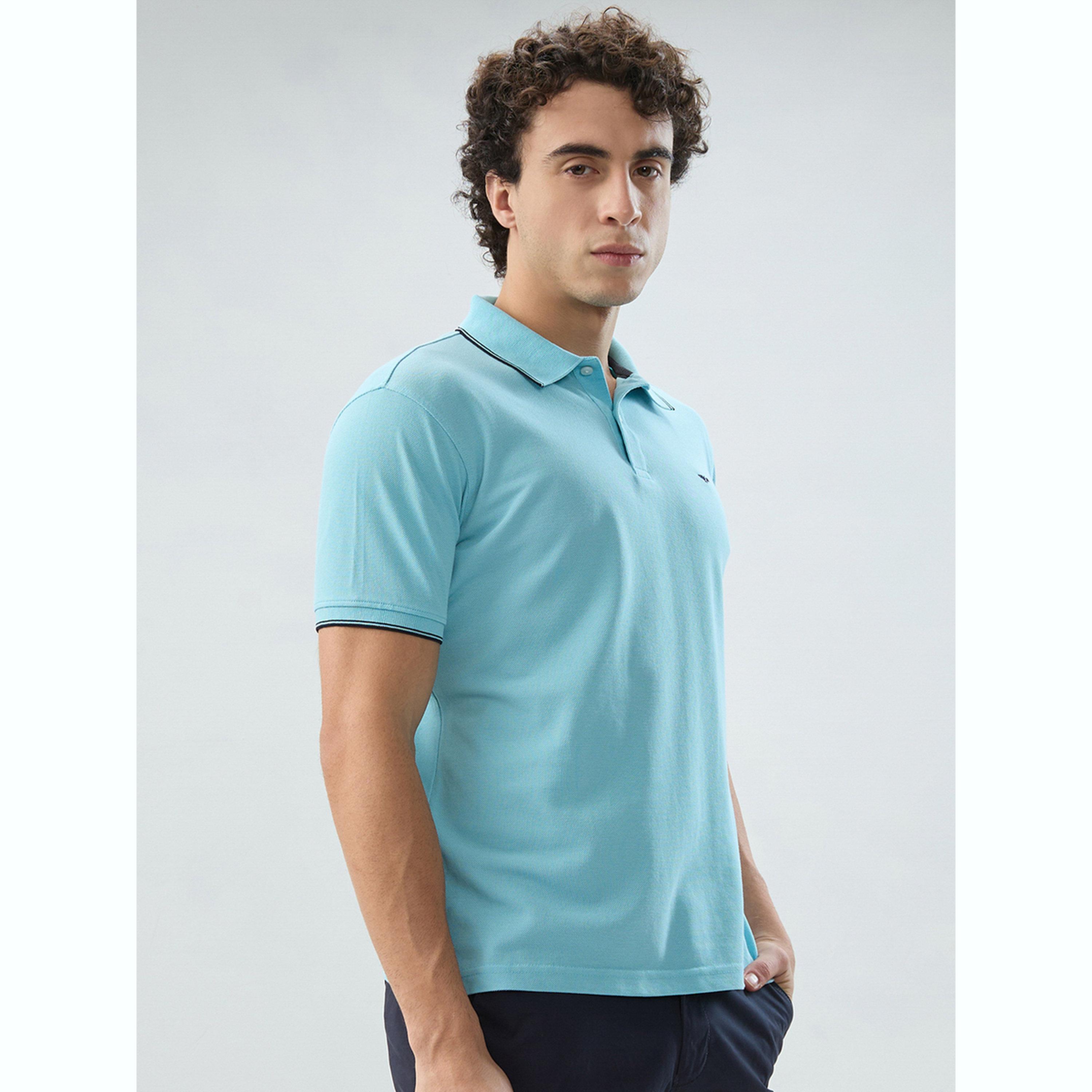 تيشيرت بولو بقصة سليم فت وتفاصيل ملونة-men-clothing-tshirtsandpolos-polos-image-5