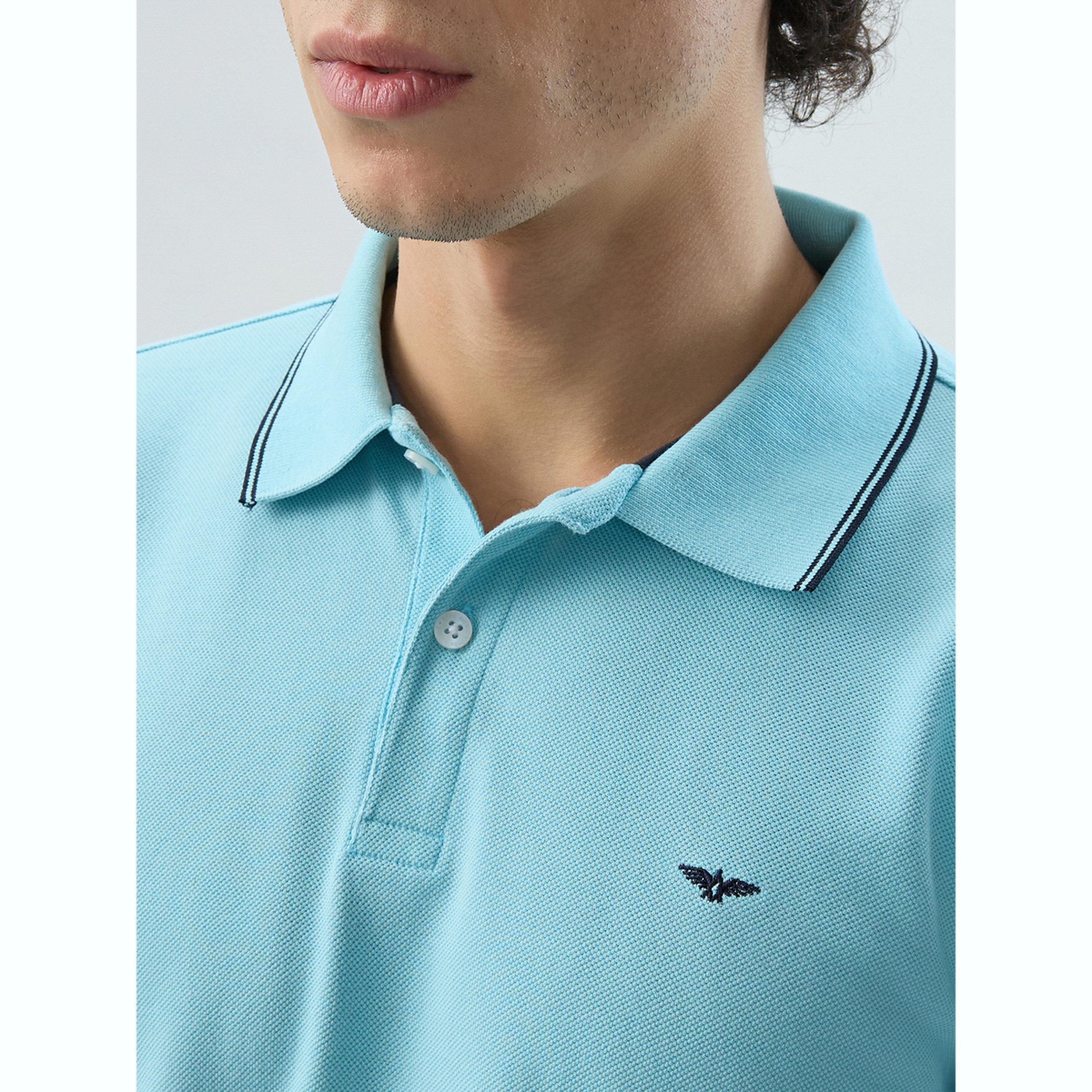 تيشيرت بولو بقصة سليم فت وتفاصيل ملونة-men-clothing-tshirtsandpolos-polos-image-6