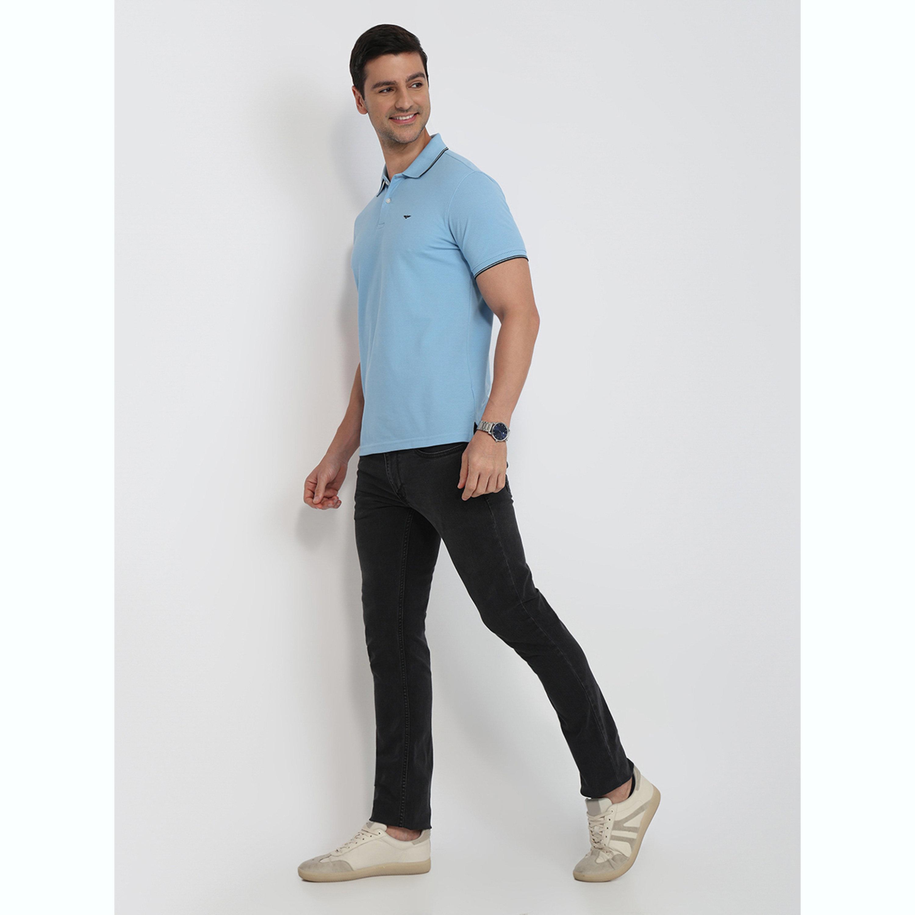 تيشيرت بولو بقصة سليم فت وتفاصيل ملونة-men-clothing-tshirtsandpolos-polos-image-2