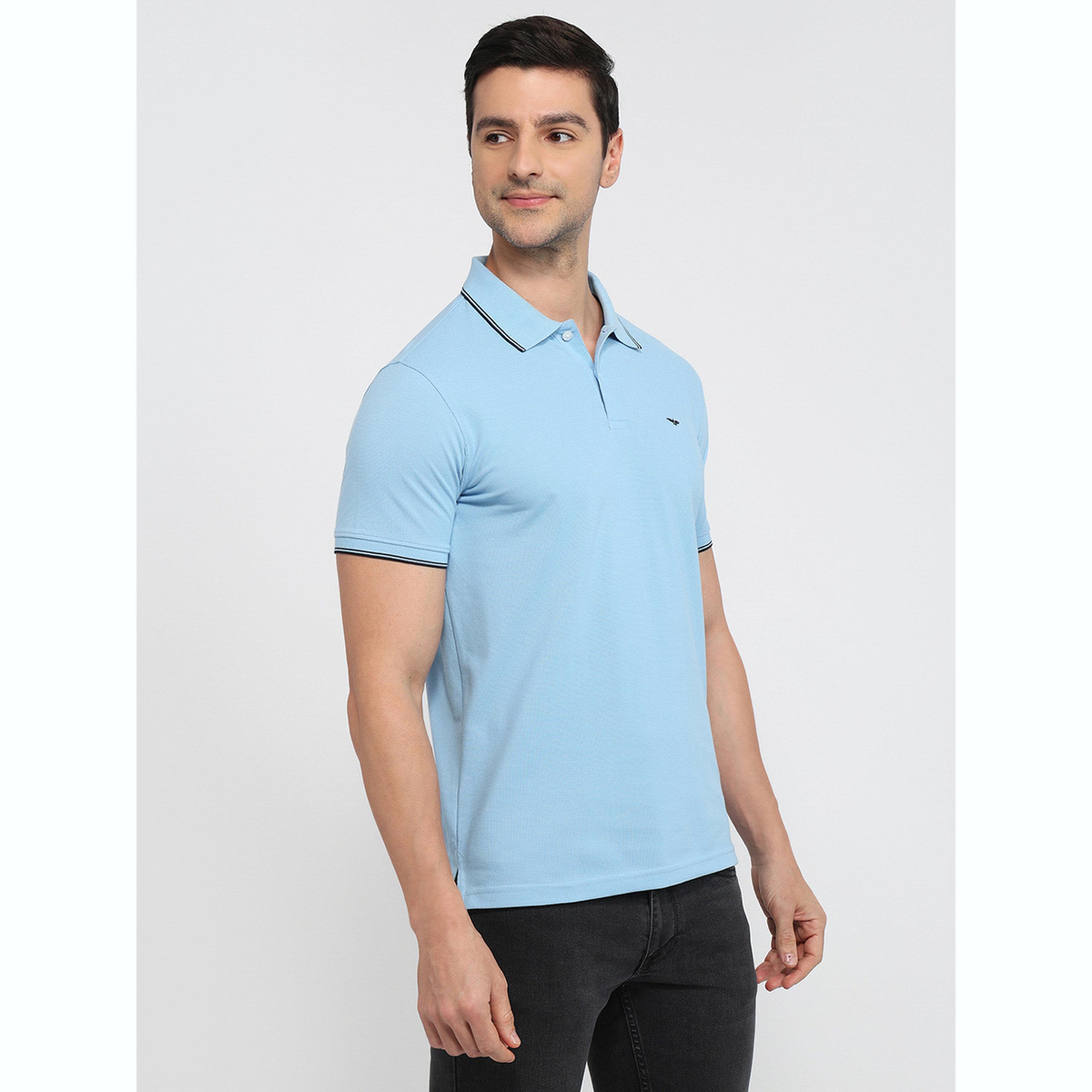 تيشيرت بولو بقصة سليم فت وتفاصيل ملونة-men-clothing-tshirtsandpolos-polos-image-3