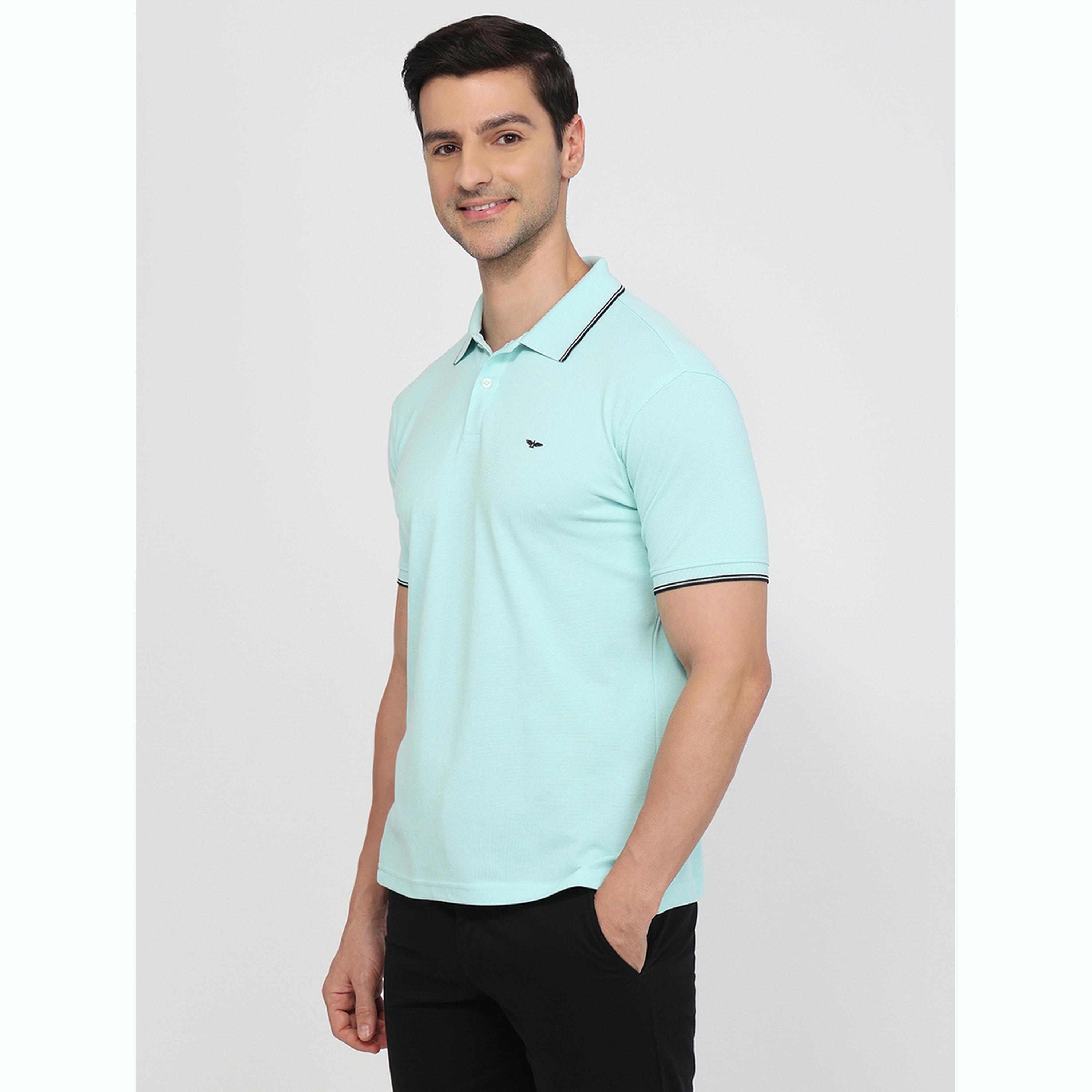 تيشيرت بولو بقصة سليم فت وتفاصيل ملونة-men-clothing-tshirtsandpolos-polos-image-5