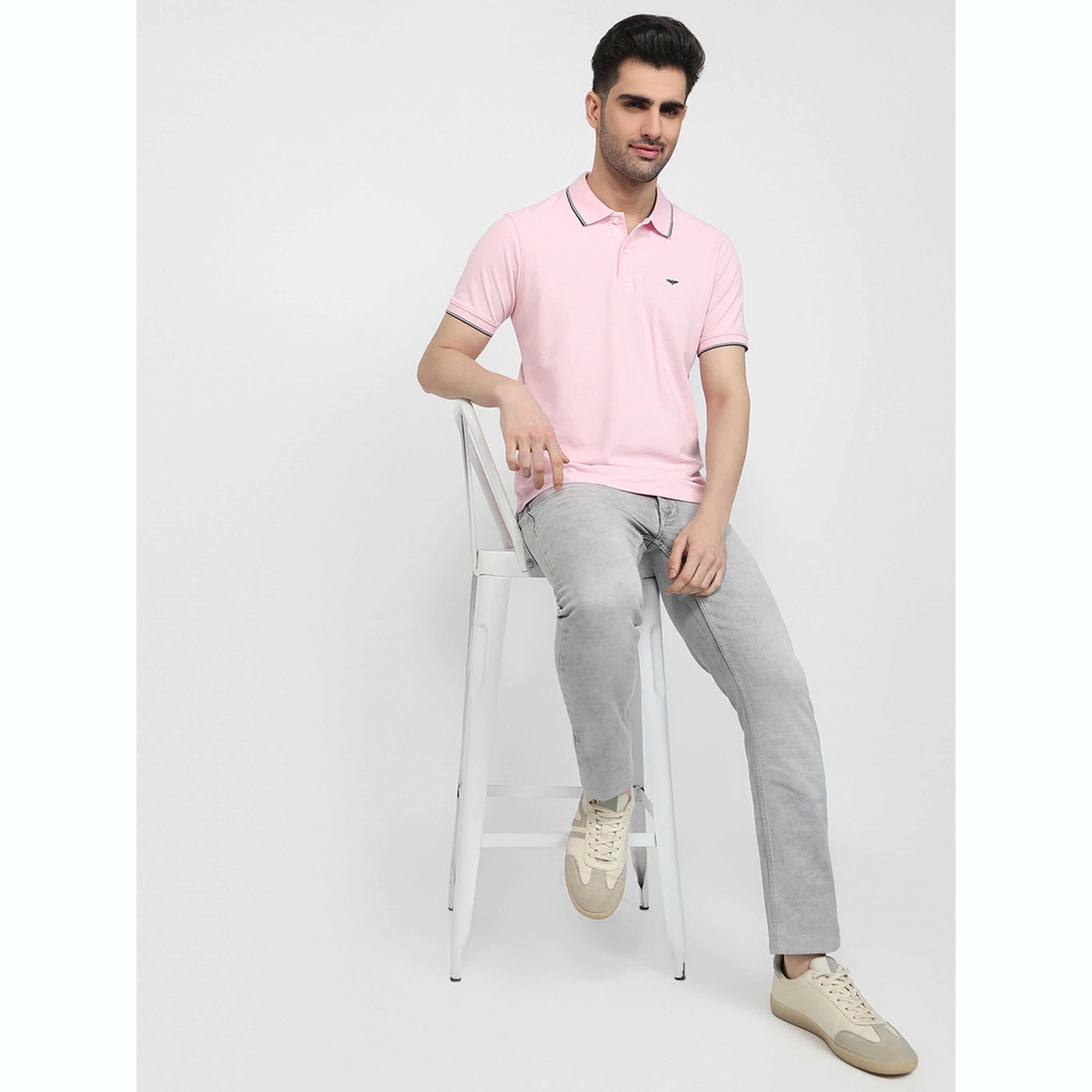 تيشيرت بولو بقصة سليم فت وتفاصيل ملونة-men-clothing-tshirtsandpolos-polos-image-2