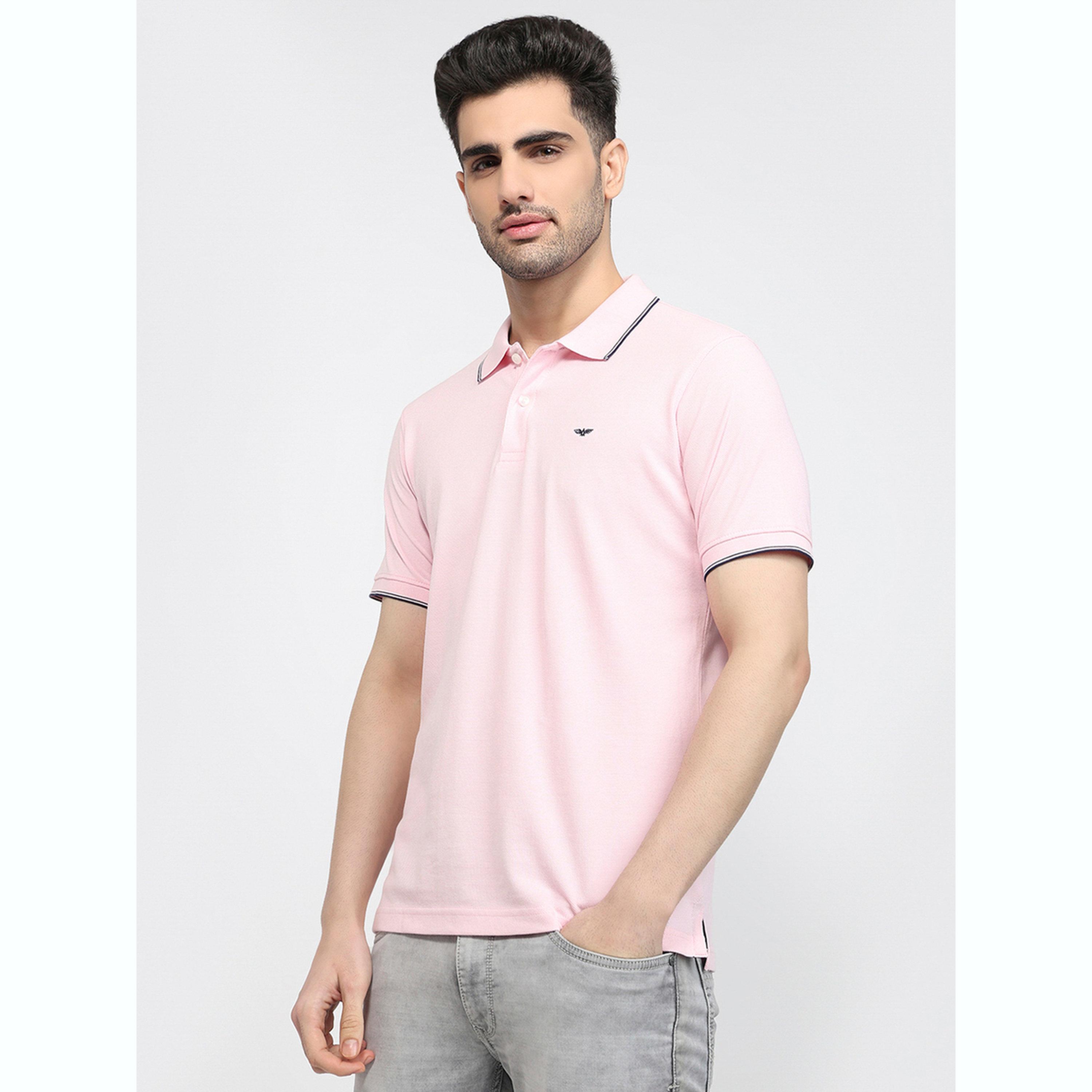 تيشيرت بولو بقصة سليم فت وتفاصيل ملونة-men-clothing-tshirtsandpolos-polos-image-5