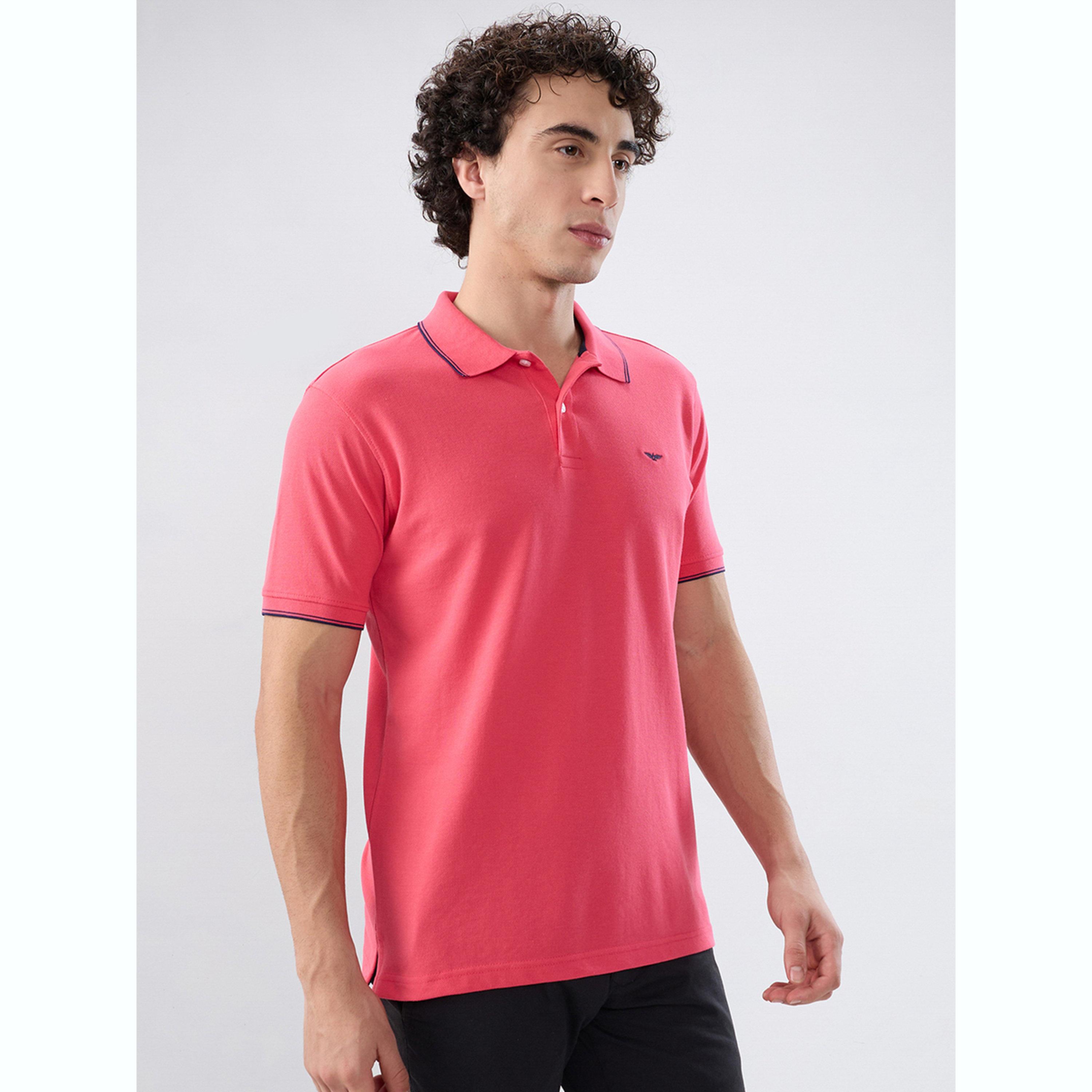تيشيرت بولو بقصة سليم فت وتفاصيل ملونة-men-clothing-tshirtsandpolos-polos-image-5