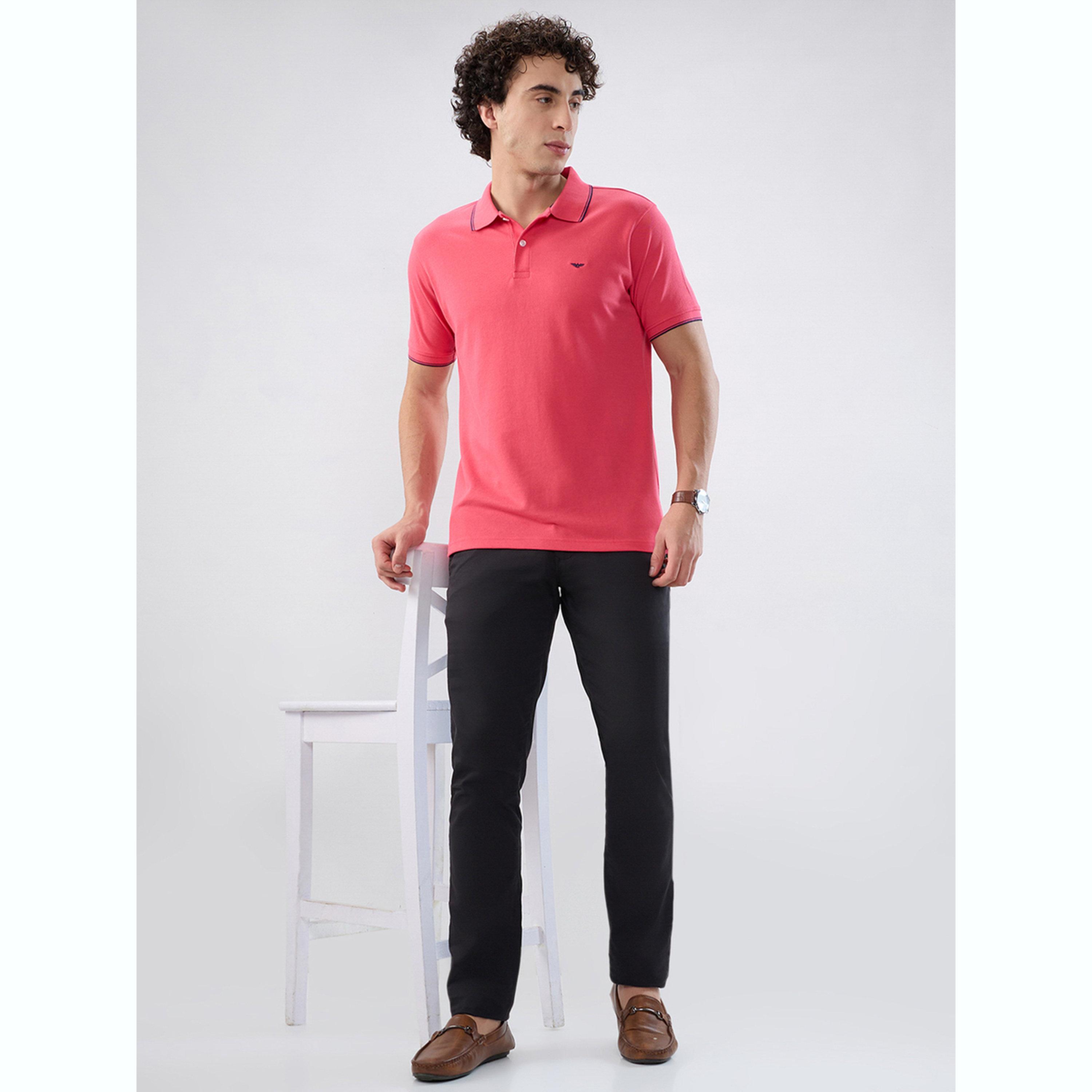 تيشيرت بولو بقصة سليم فت وتفاصيل ملونة-men-clothing-tshirtsandpolos-polos-image-6