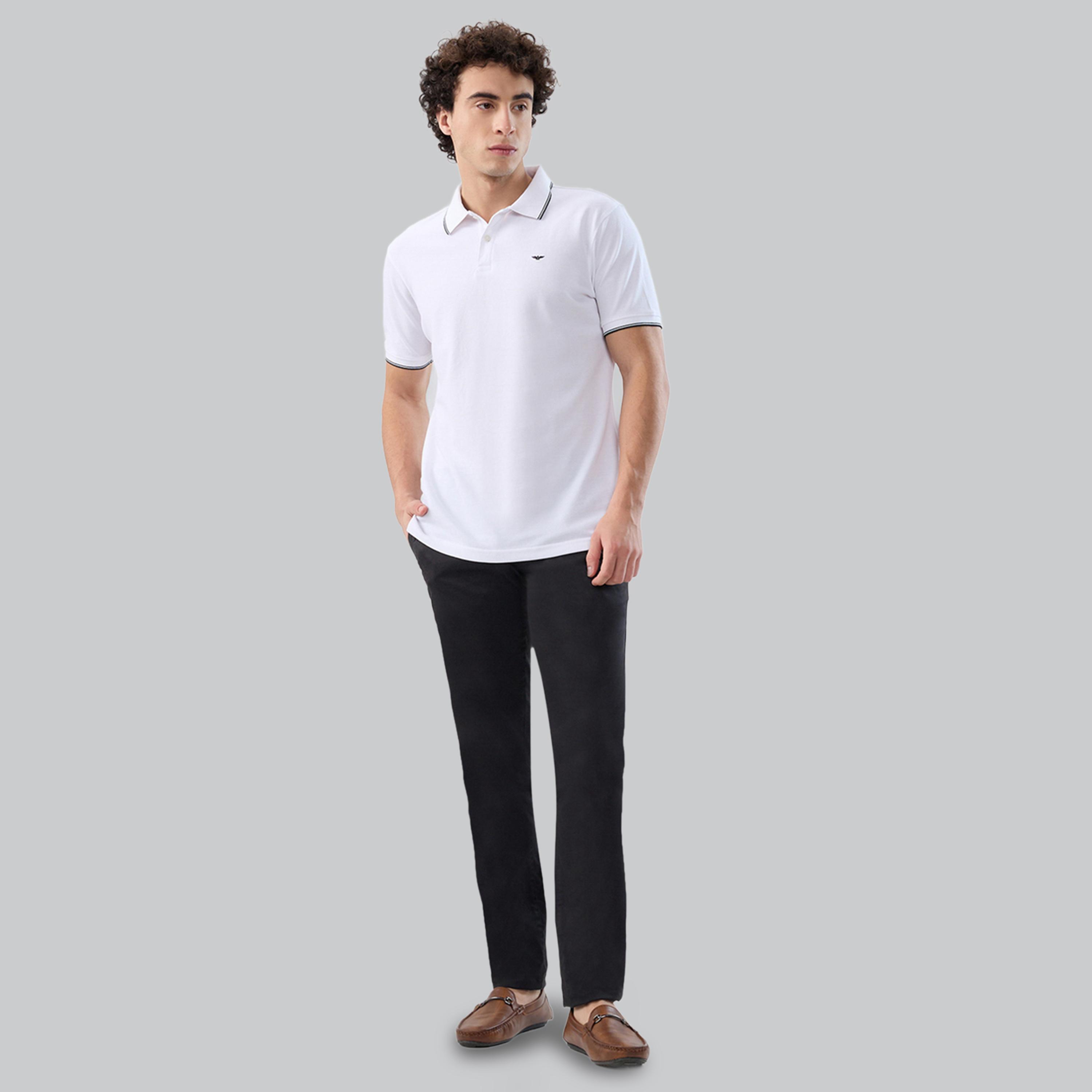 تيشيرت بولو بقصة سليم فت وتفاصيل ملونة-men-clothing-tshirtsandpolos-polos-image-2