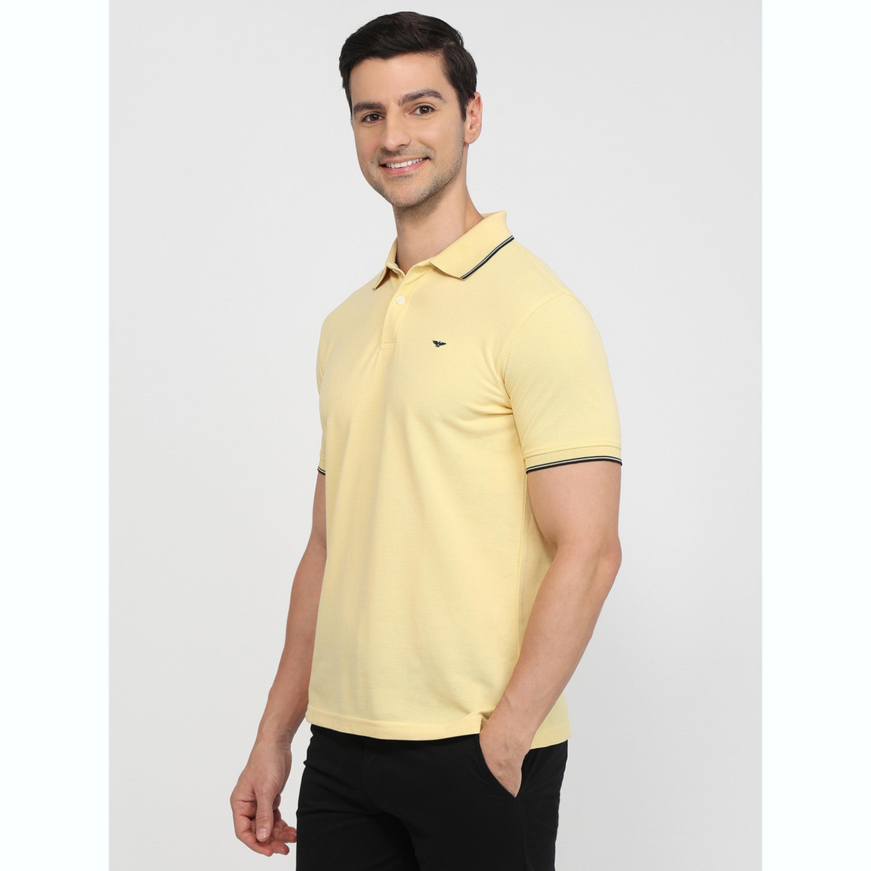 تيشيرت بولو بقصة سليم فت وتفاصيل ملونة-men-clothing-tshirtsandpolos-polos-image-5