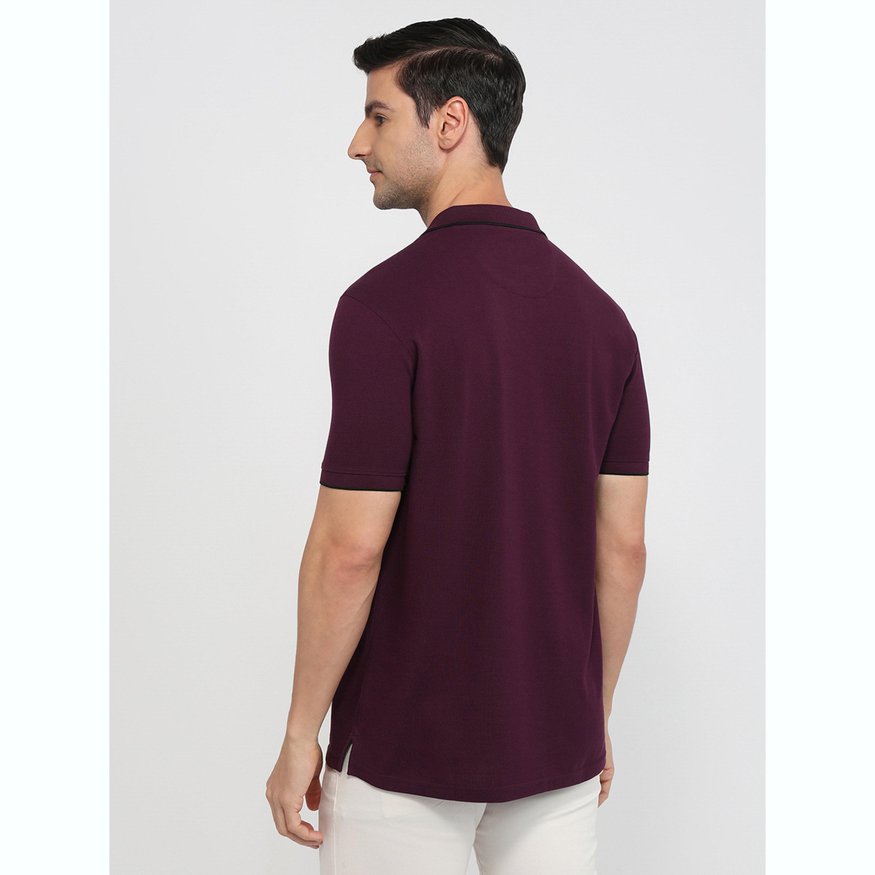 تيشيرت بولو بقصة سليم فت وتفاصيل ملونة-men-clothing-tshirtsandpolos-polos-image-4