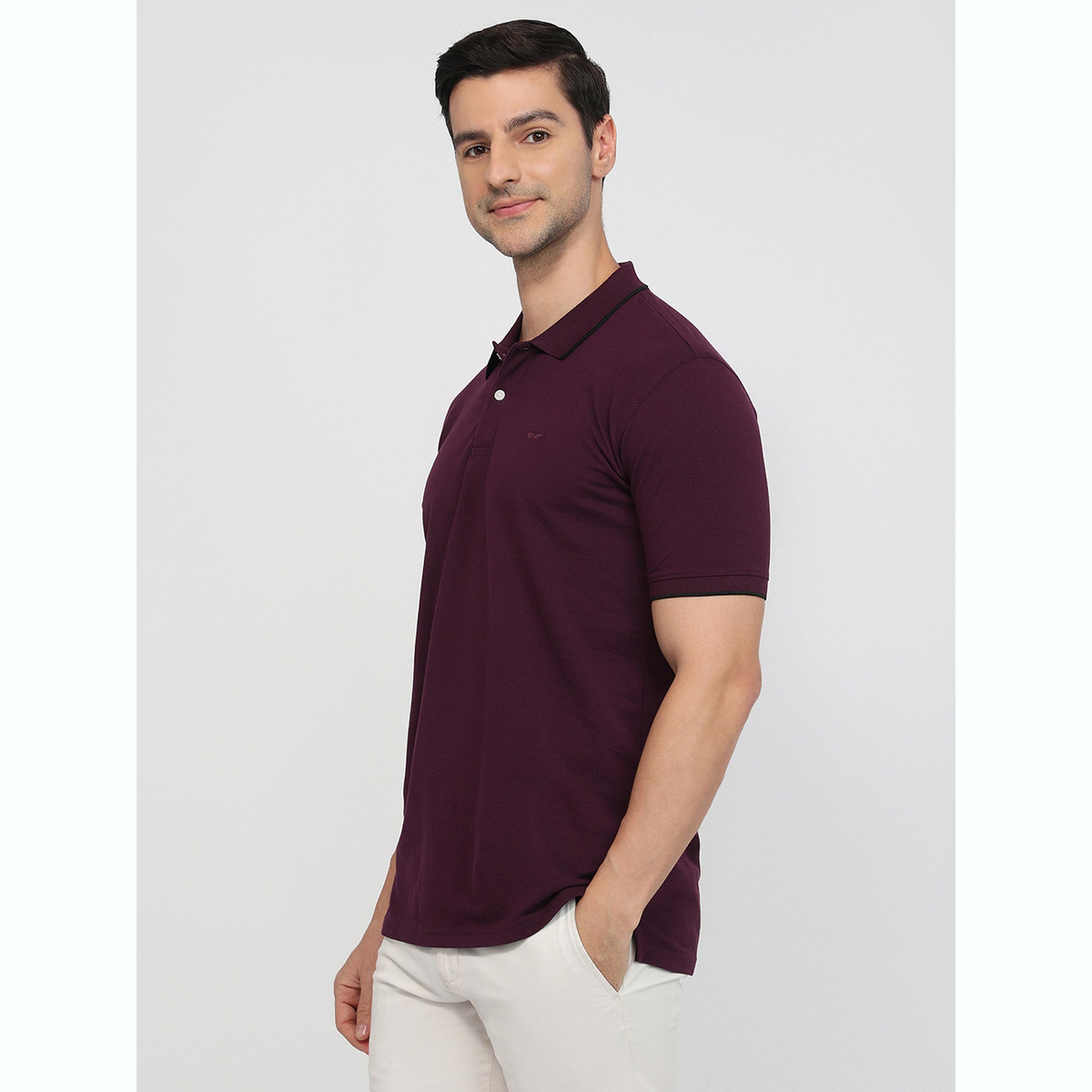 تيشيرت بولو بقصة سليم فت وتفاصيل ملونة-men-clothing-tshirtsandpolos-polos-image-5