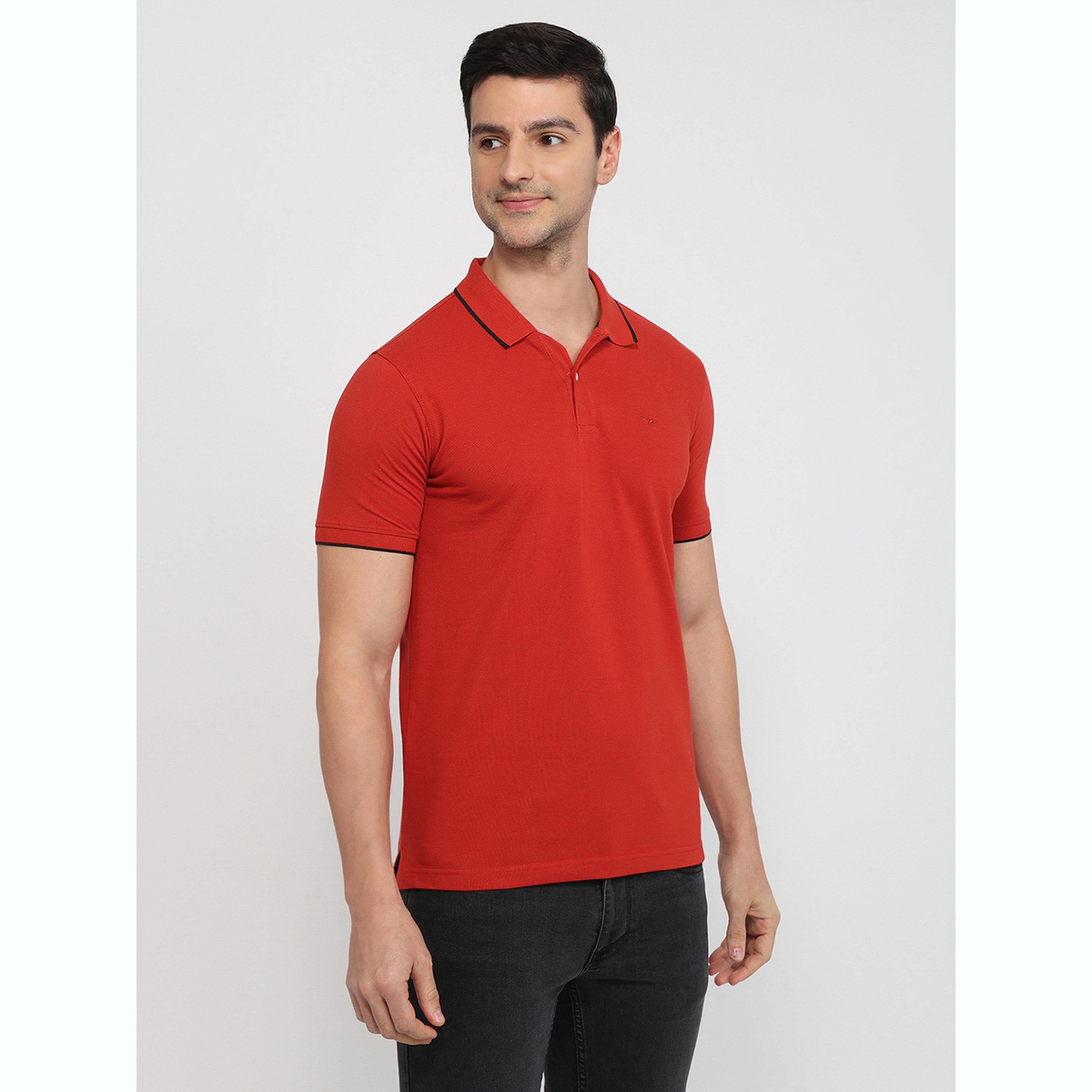 تيشيرت بولو بقصة سليم فت وتفاصيل ملونة-men-clothing-tshirtsandpolos-polos-image-3