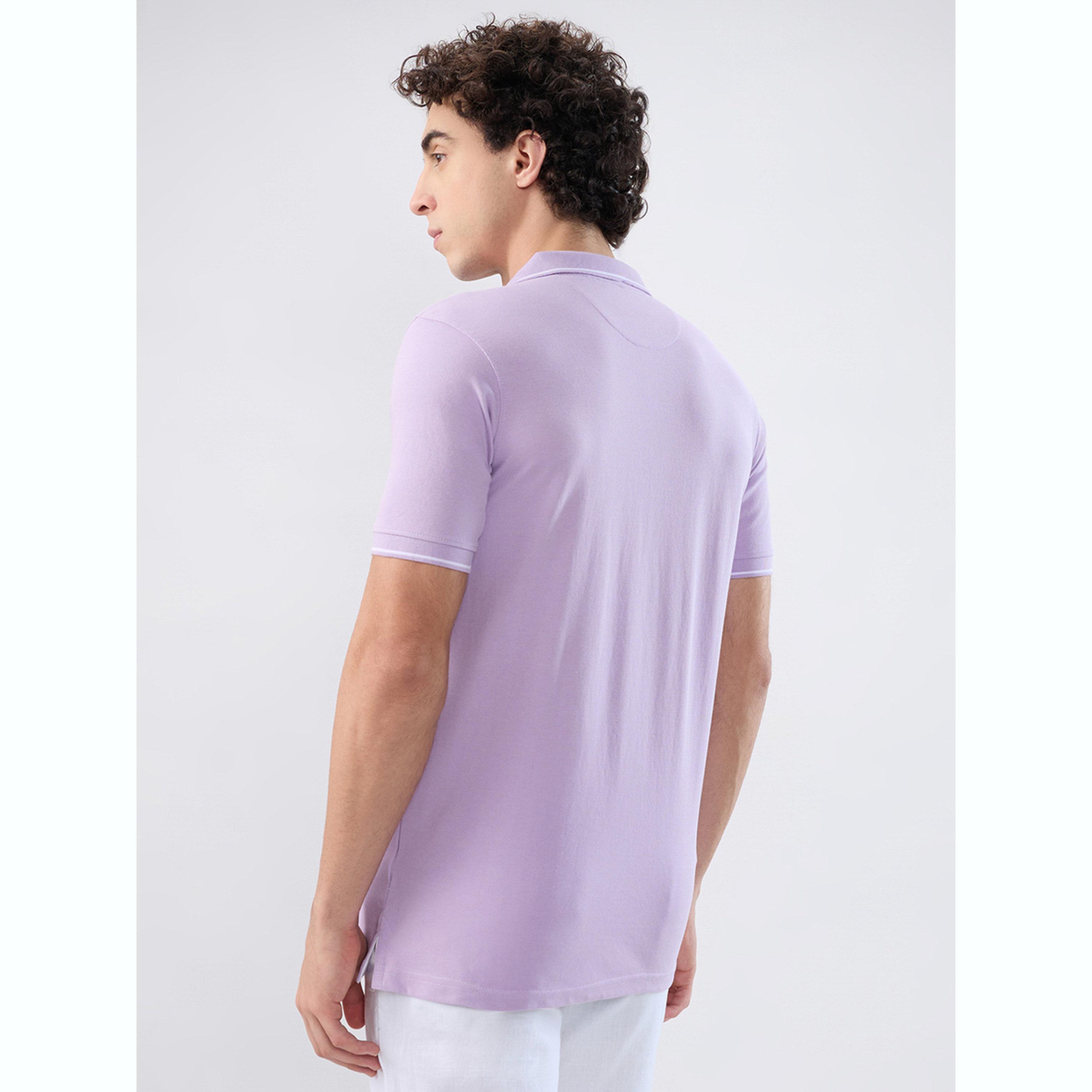 تيشيرت بولو بقصة سليم فت وتفاصيل ملونة-men-clothing-tshirtsandpolos-polos-image-4
