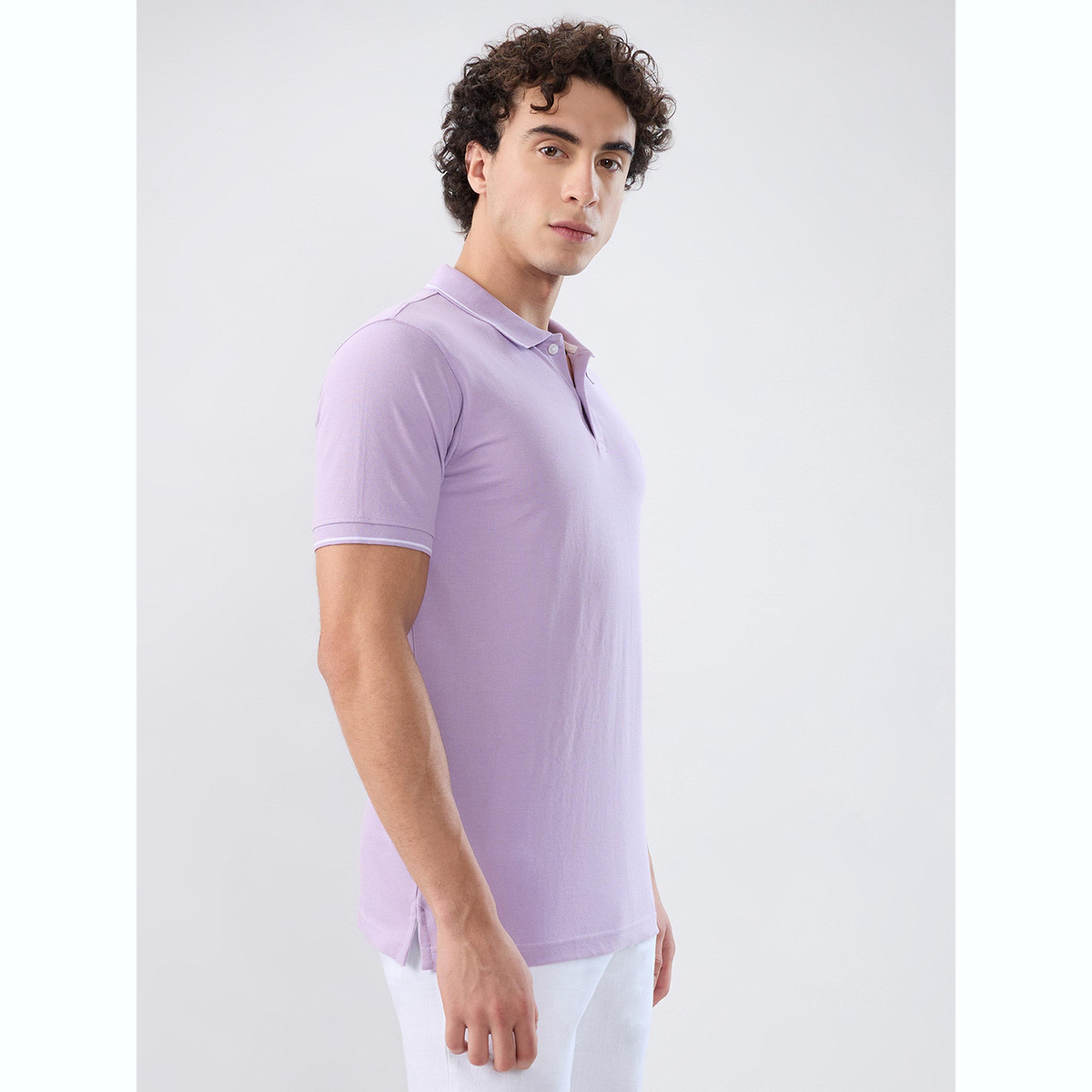 تيشيرت بولو بقصة سليم فت وتفاصيل ملونة-men-clothing-tshirtsandpolos-polos-image-5