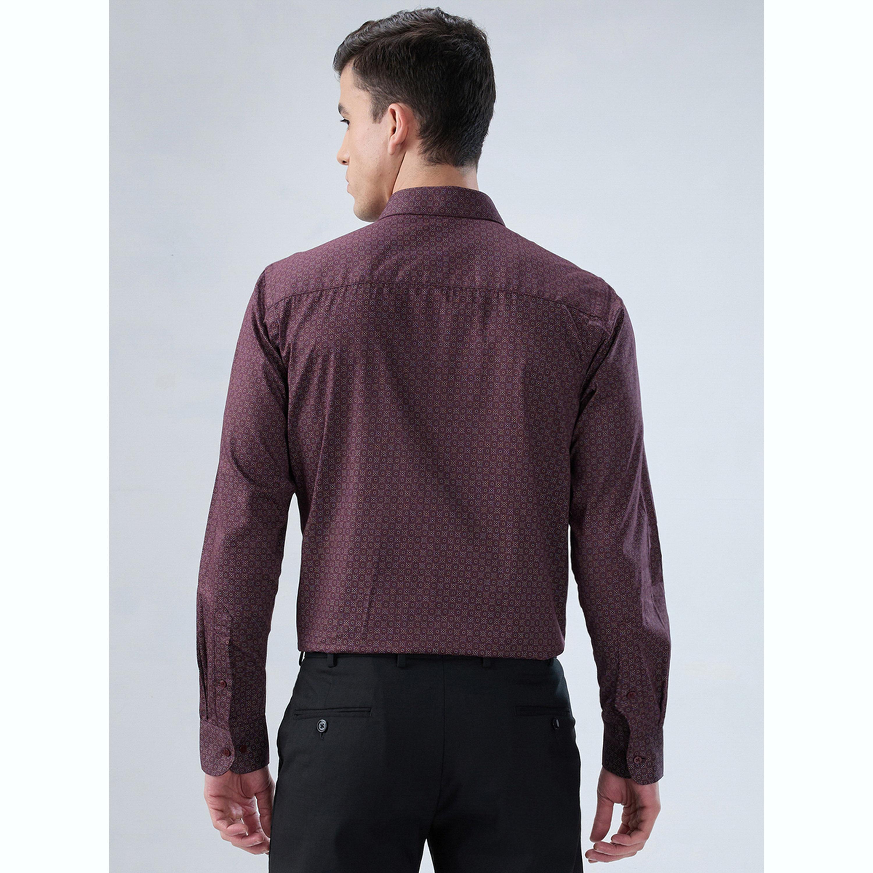 قميص قطن بقصة سليم فت وطبعة-men-clothing-shirts-image-4