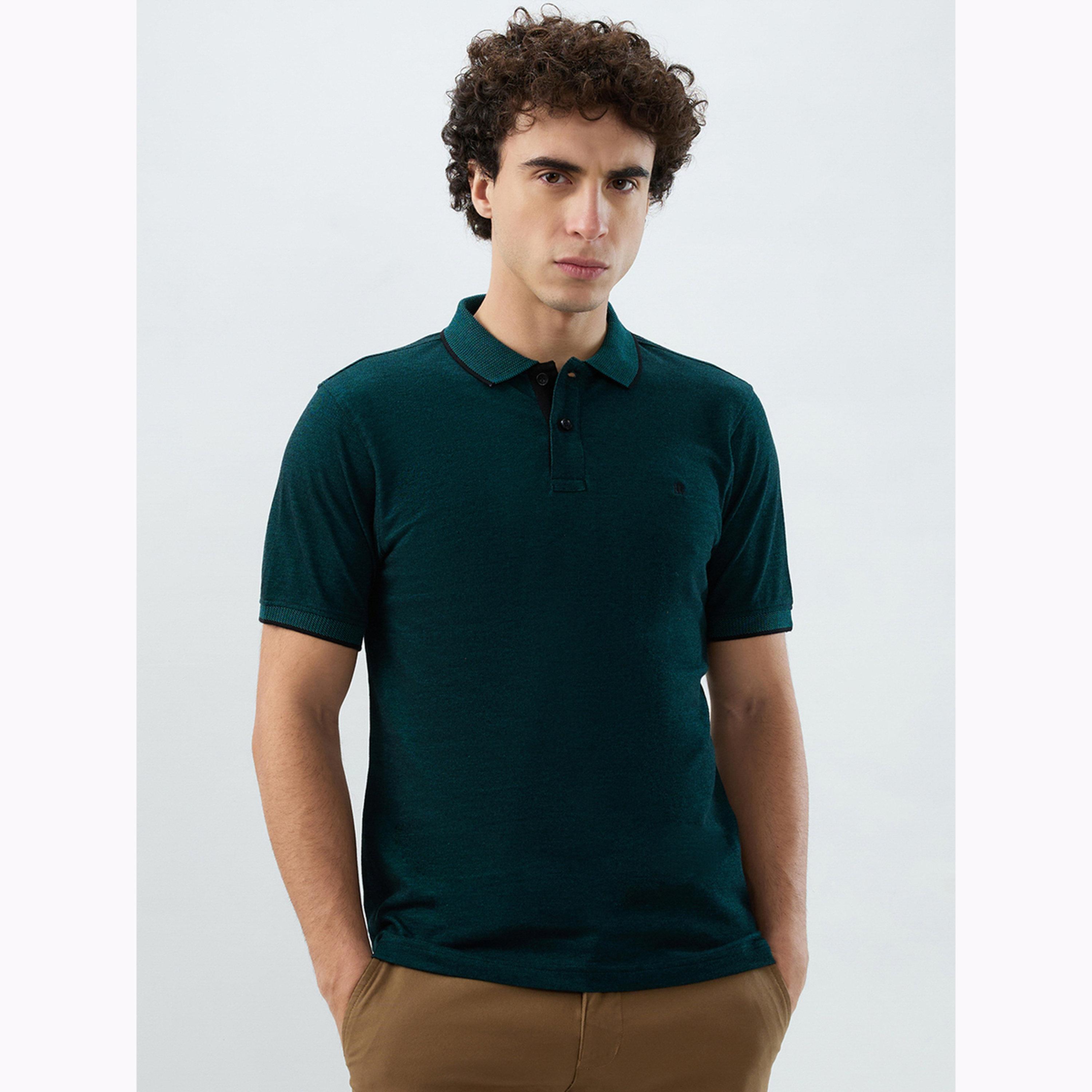 قميص بولو قطن ضيق-men-clothing-tshirtsandpolos-polos-image-1