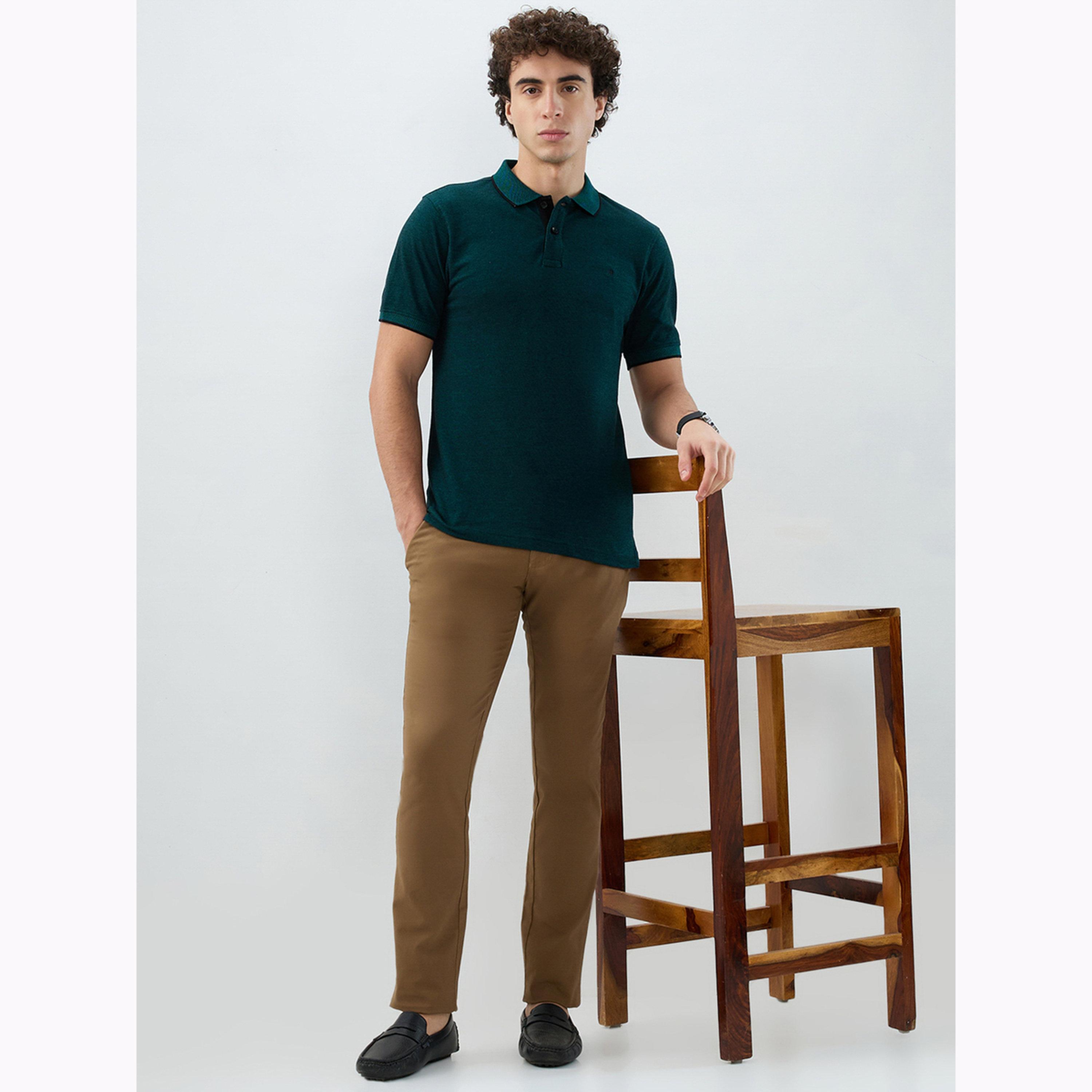 Raymond X Styli Dark Green Slim Fit Cotton Polo-men-clothing-tshirtsandpolos-polos-image-6