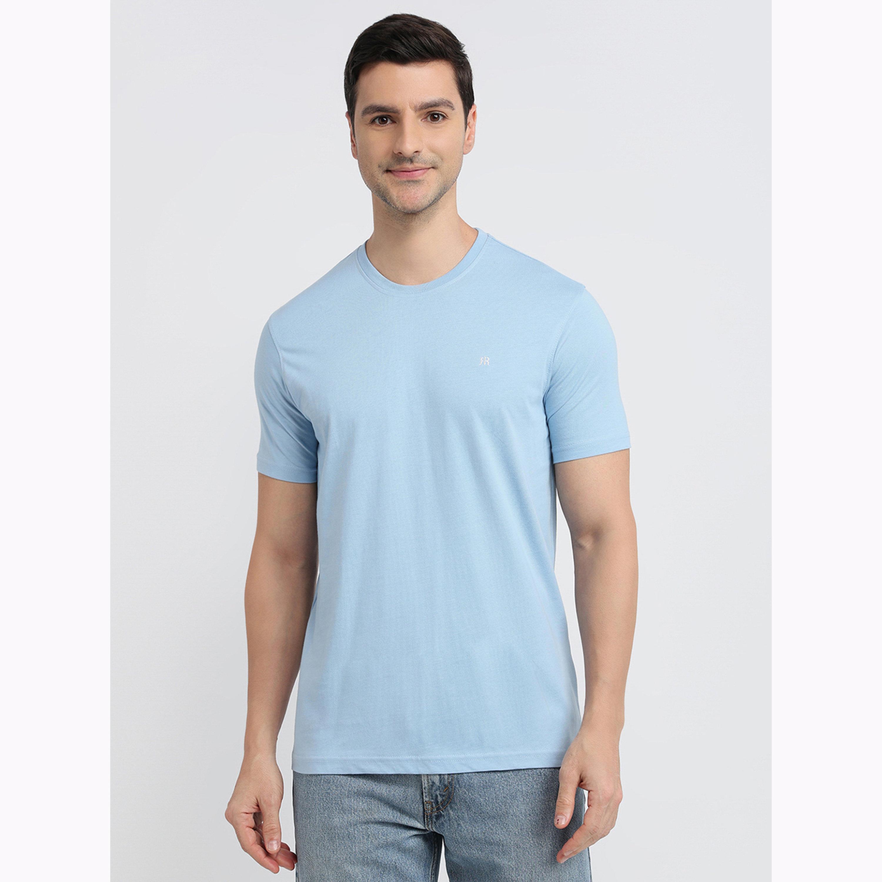 تيشيرت قطن سادة قصة عادية-men-clothing-tshirtsandpolos-tshirts-image-1