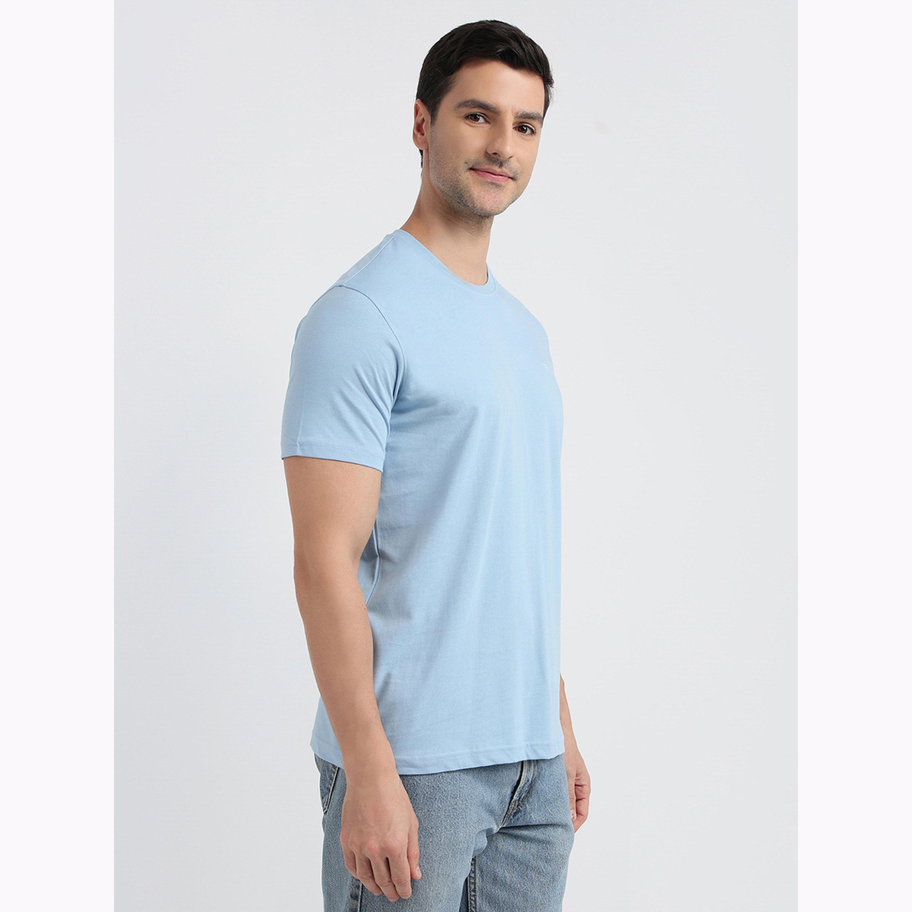 تيشيرت قطن سادة قصة عادية-men-clothing-tshirtsandpolos-tshirts-image-3