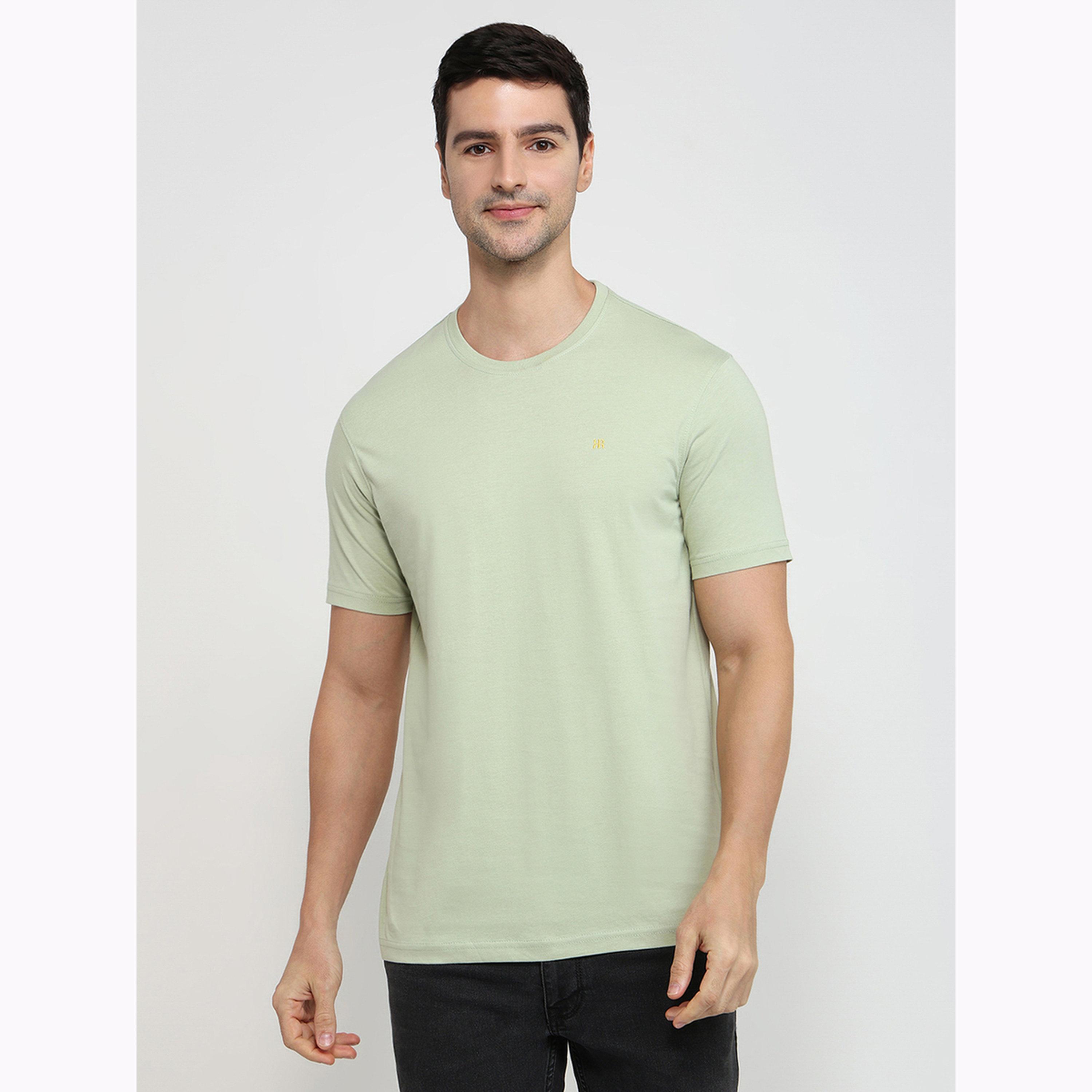 تيشيرت قطن سادة قصة عادية-men-clothing-tshirtsandpolos-tshirts-image-1