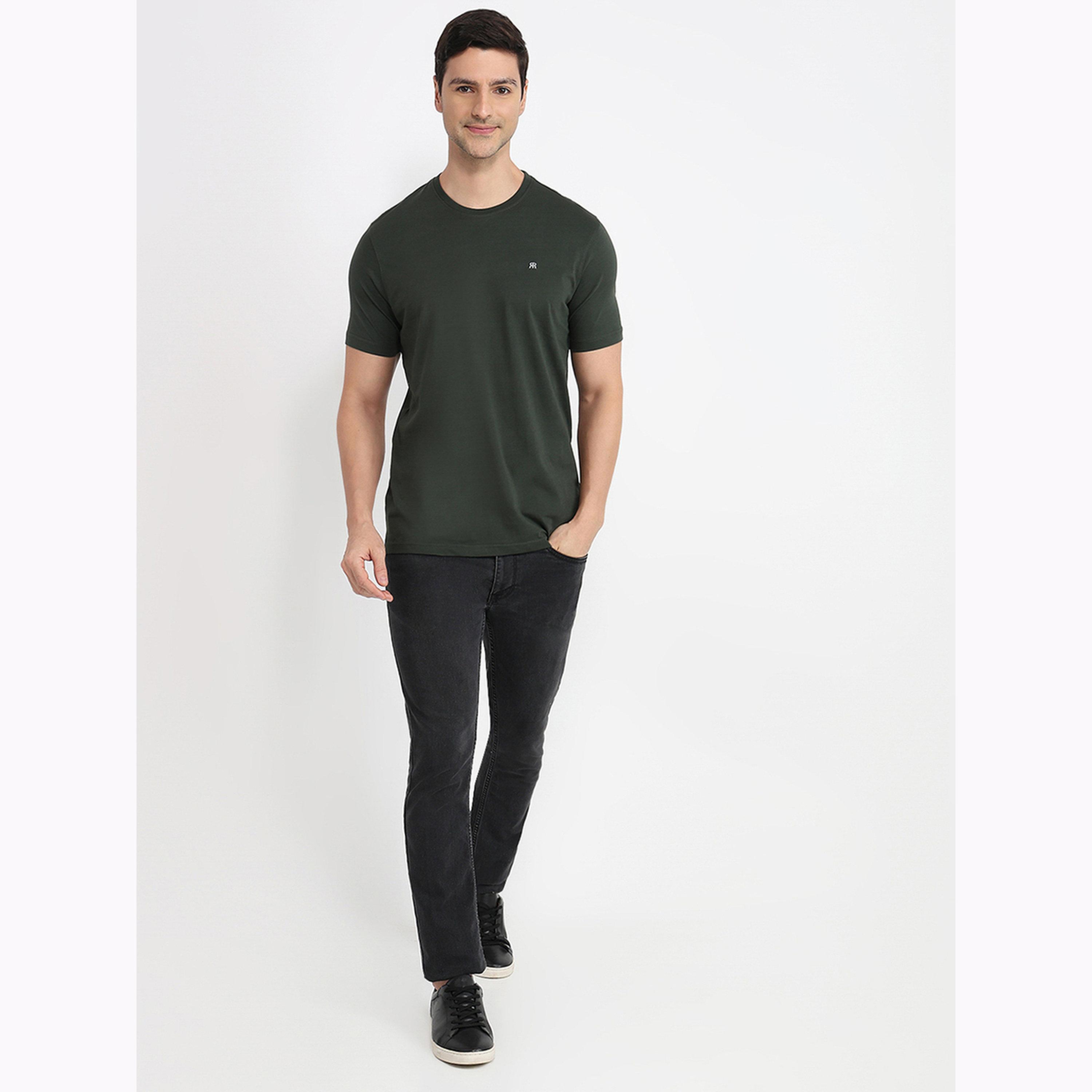 تيشيرت قطن سادة قصة عادية-men-clothing-tshirtsandpolos-tshirts-image-2