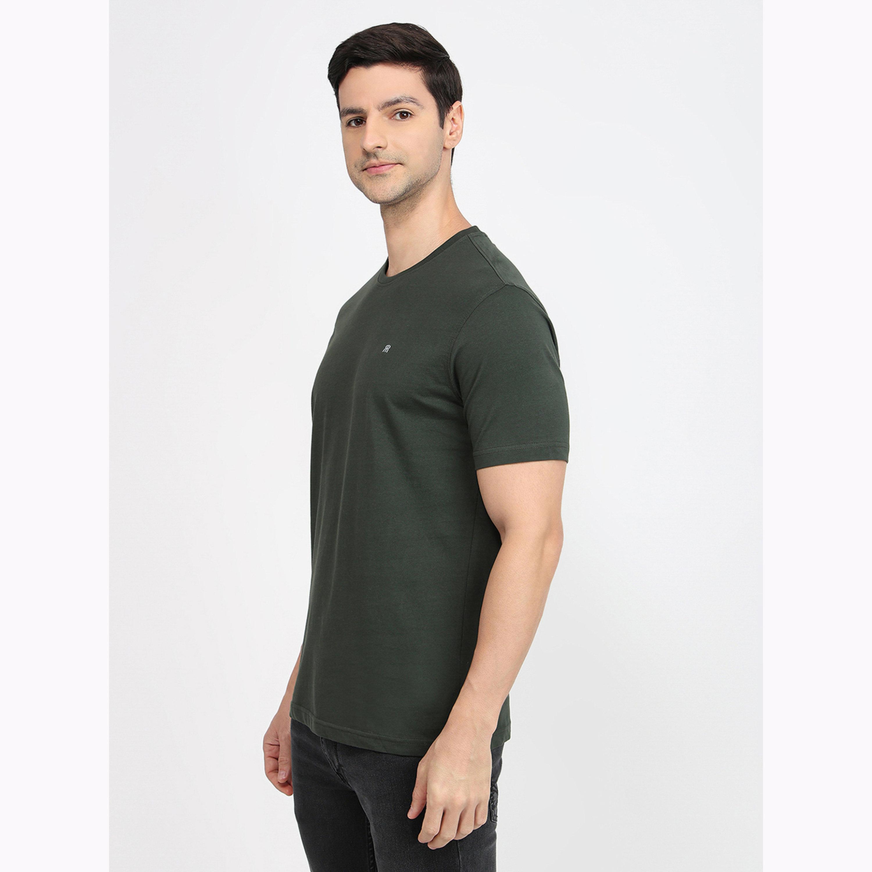 تيشيرت قطن سادة قصة عادية-men-clothing-tshirtsandpolos-tshirts-image-5