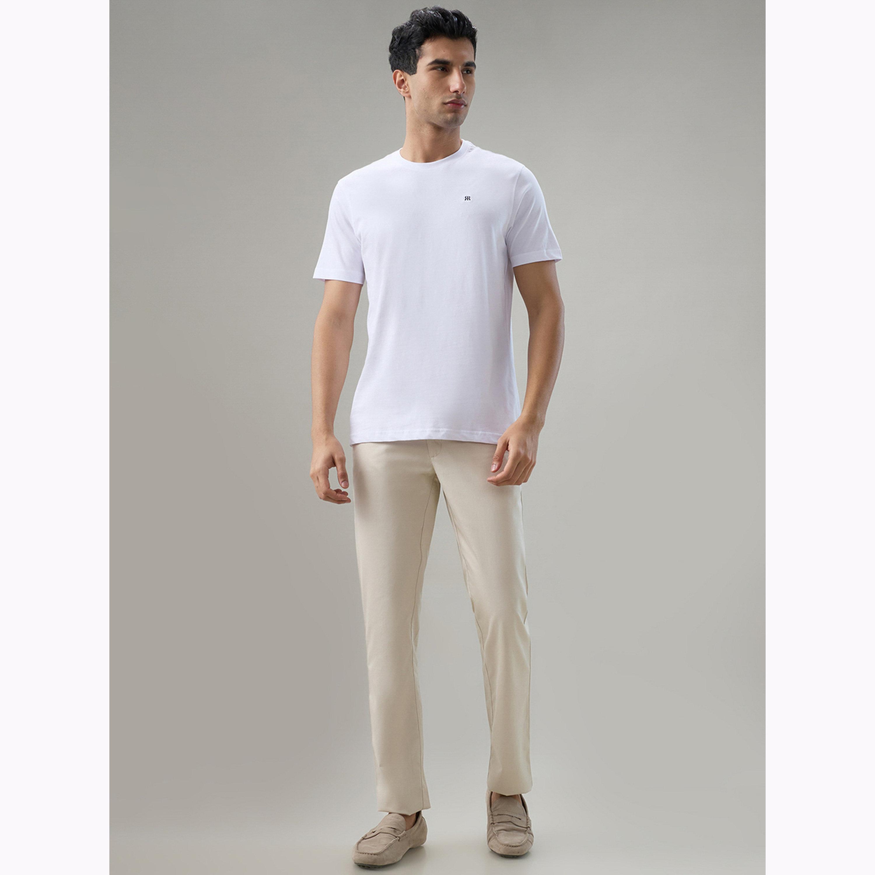 Raymond X Styli White Crew Neck Cotton T-Shirt-men-clothing-tshirtsandpolos-tshirts-image-2