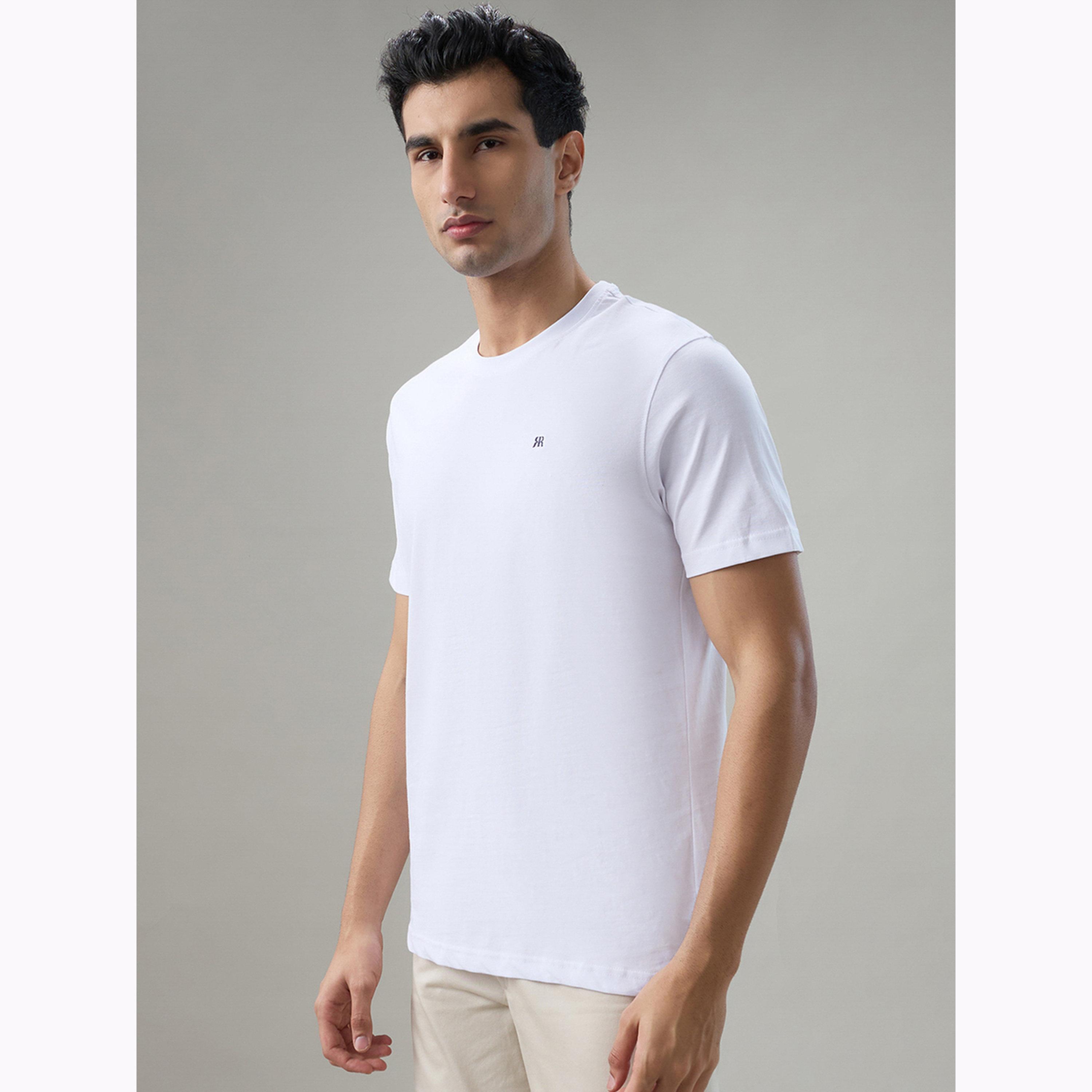 Raymond X Styli White Crew Neck Cotton T-Shirt-men-clothing-tshirtsandpolos-tshirts-image-3