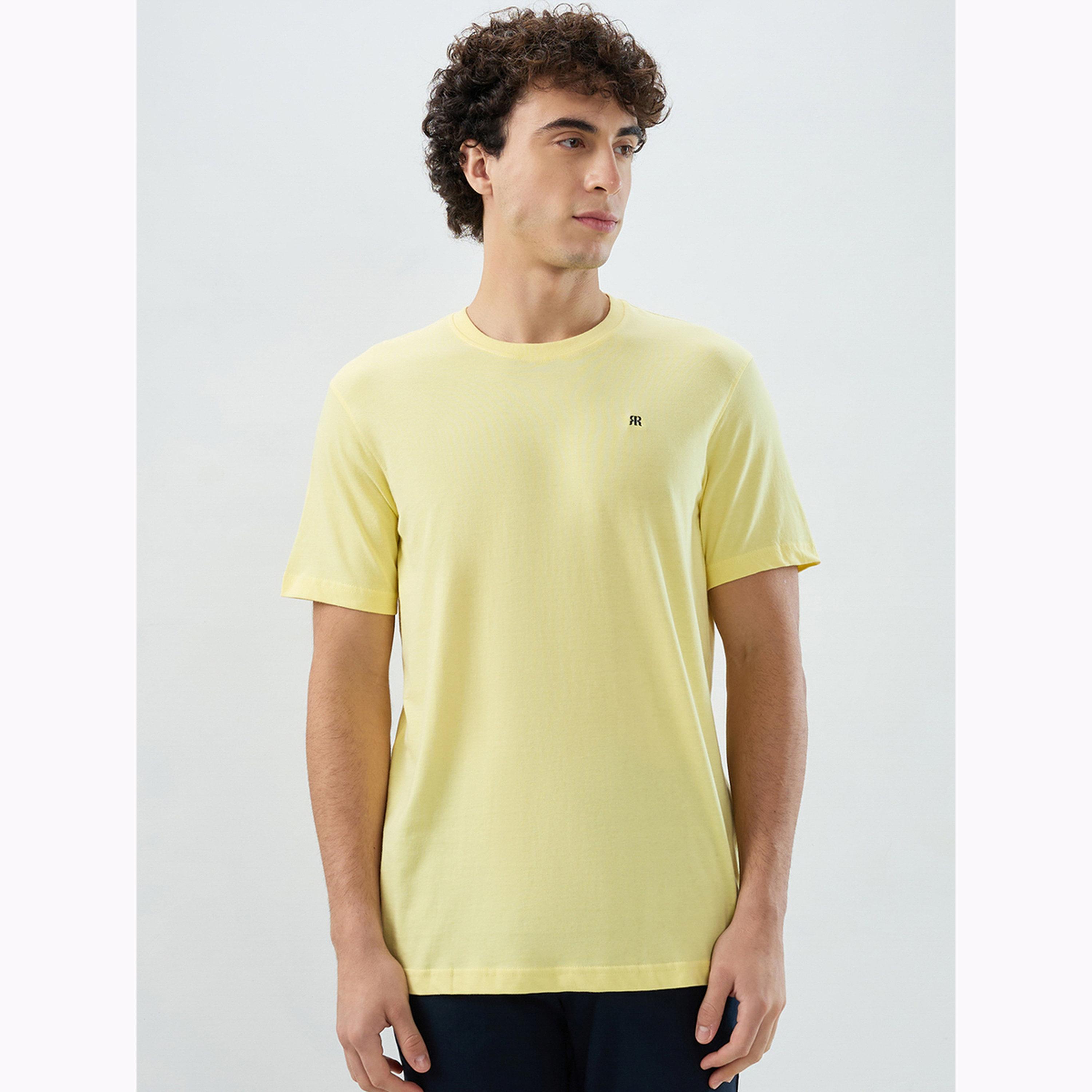 تيشيرت قطن سادة قصة عادية-men-clothing-tshirtsandpolos-tshirts-image-1