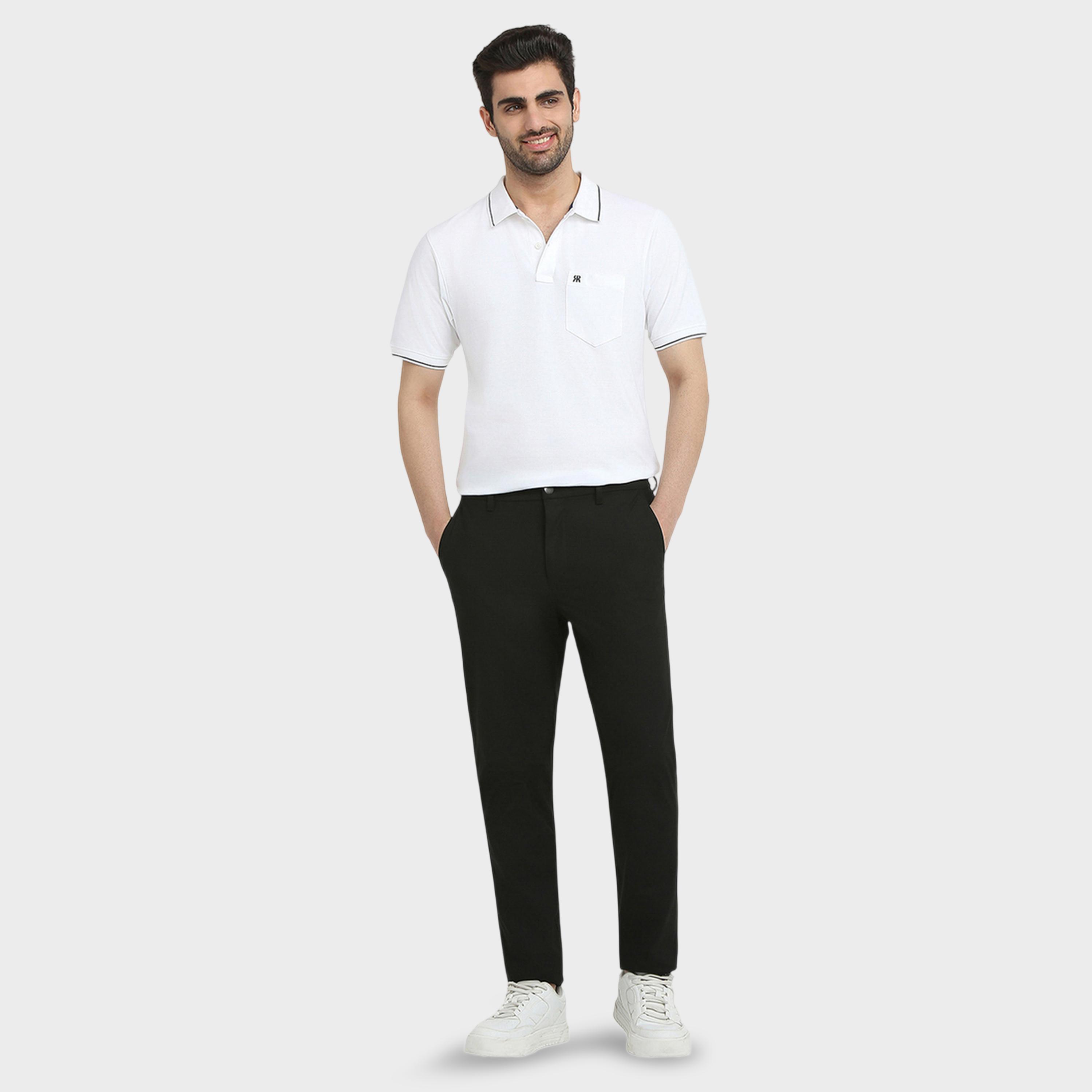 قميص بولو قطن ضيق مع جيب-men-clothing-tshirtsandpolos-polos-image-2