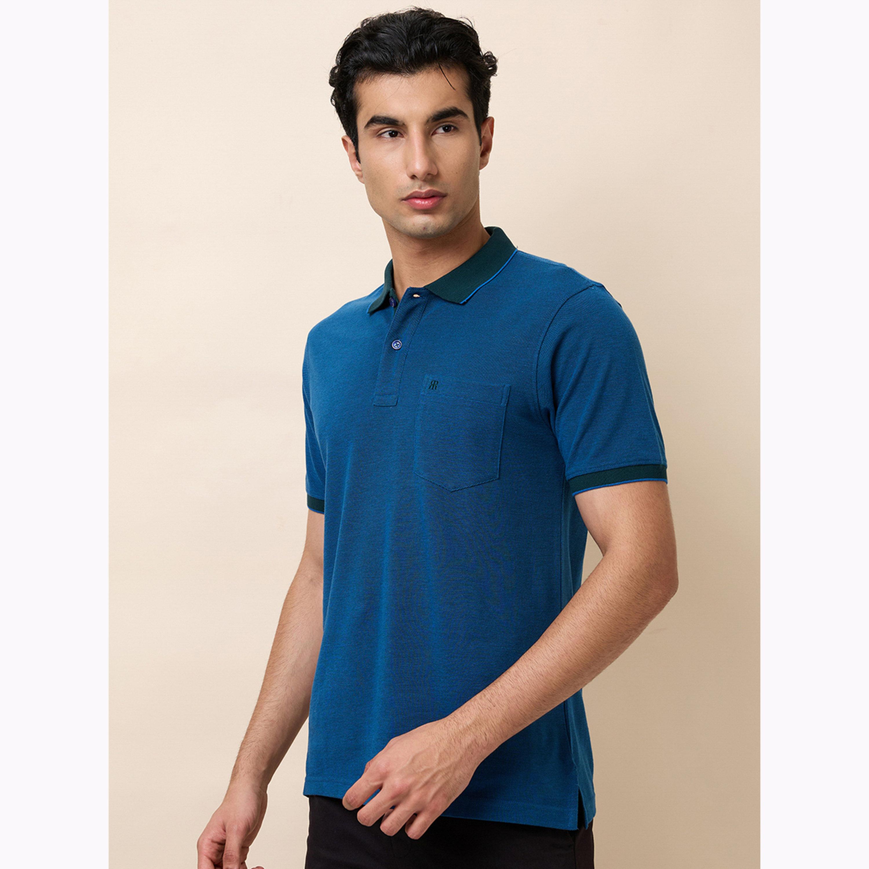 قميص بولو قطن سادة مع جيب-men-clothing-tshirtsandpolos-polos-image-3