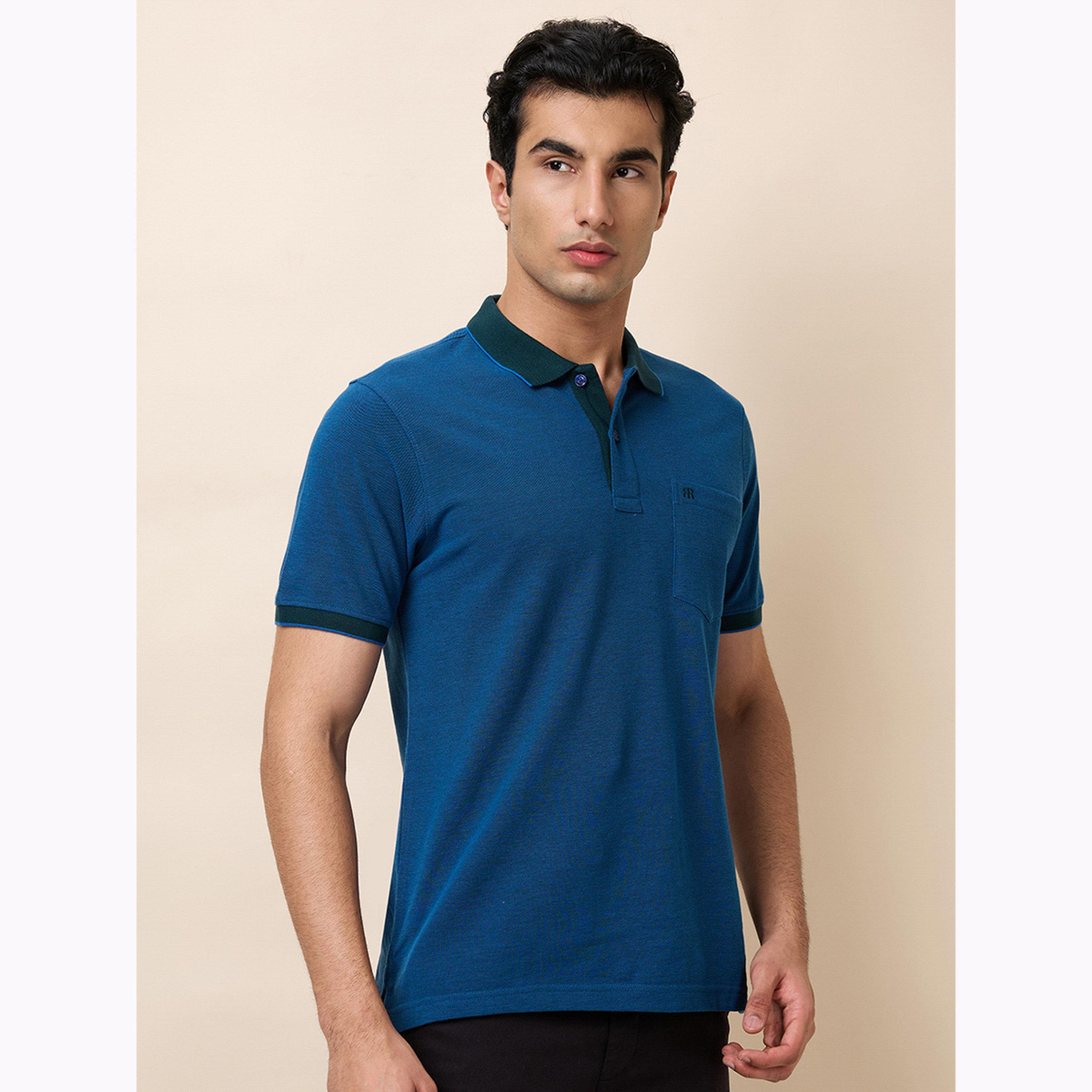 قميص بولو قطن سادة مع جيب-men-clothing-tshirtsandpolos-polos-image-5