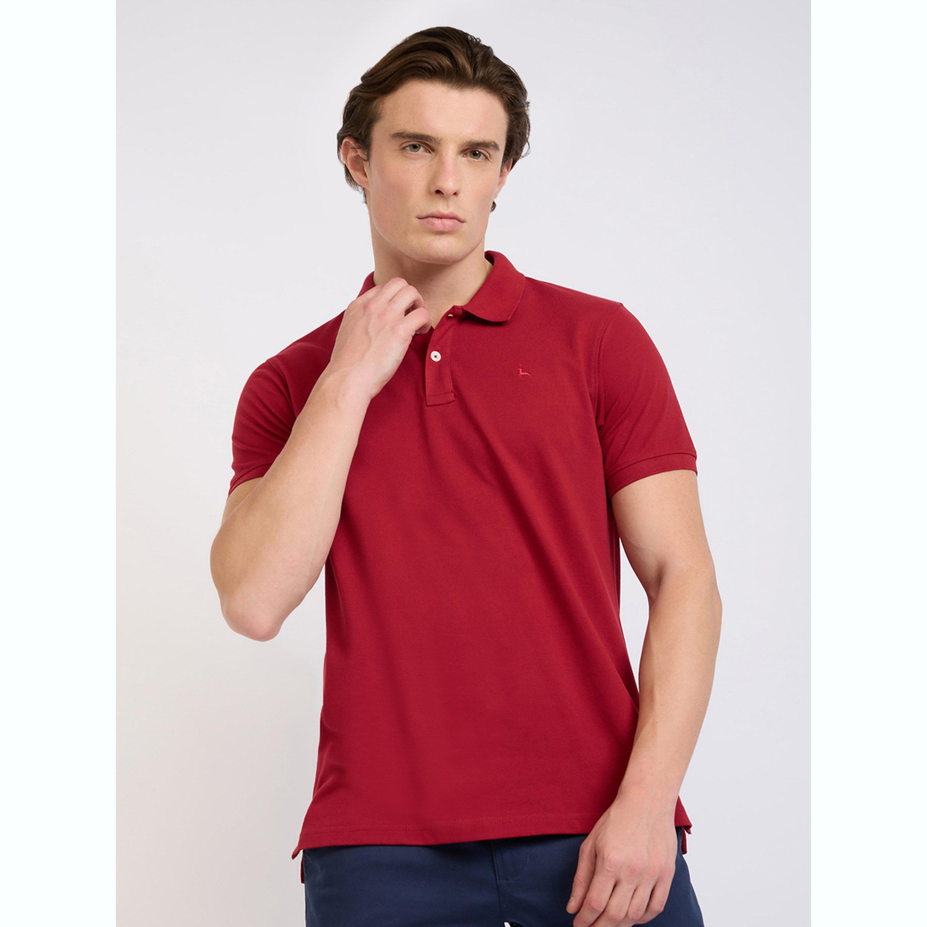 تيشيرت بولو بقصة عادية سادة-men-clothing-tshirtsandpolos-polos-image-1