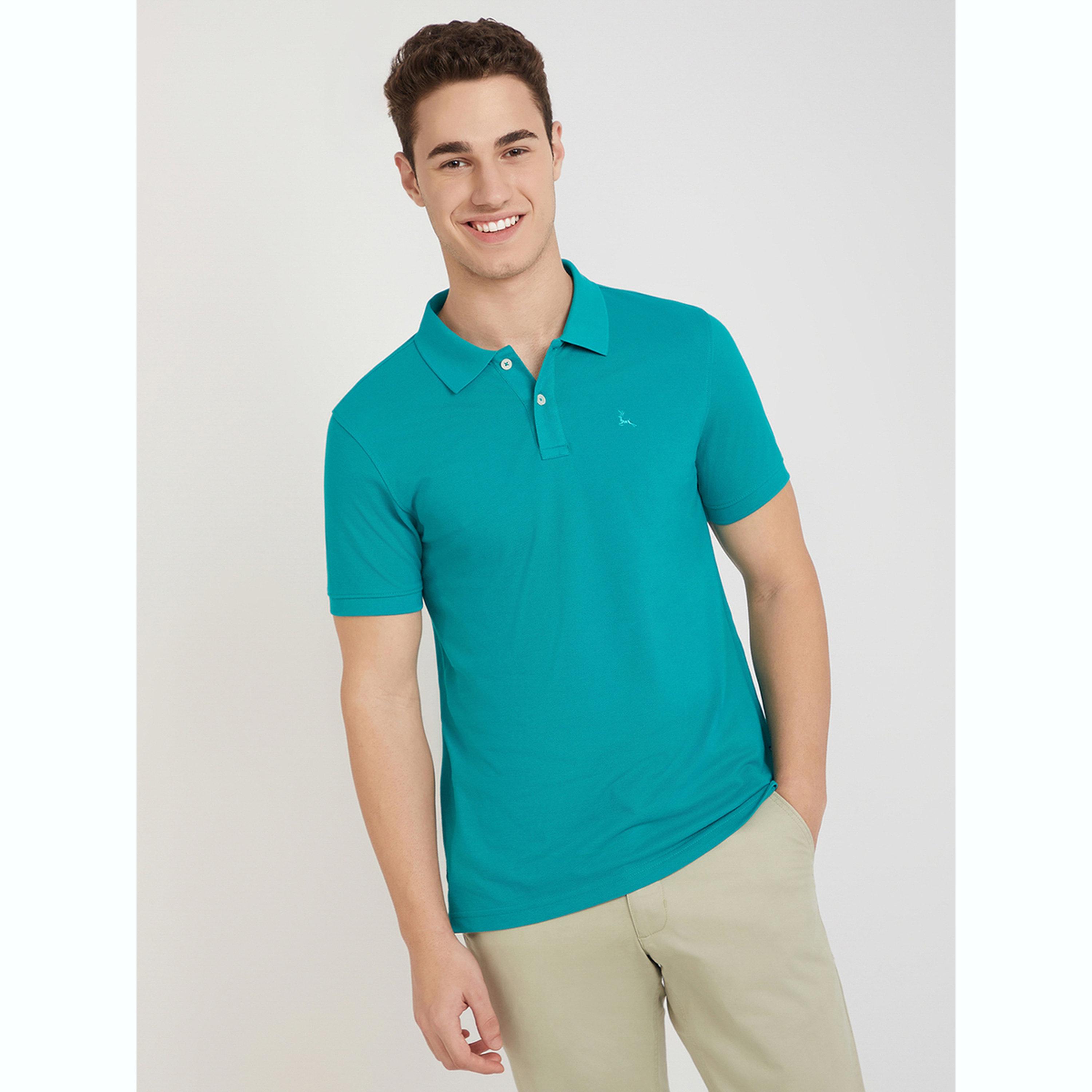 تيشيرت بولو بقصة عادية سادة-men-clothing-tshirtsandpolos-polos-image-1