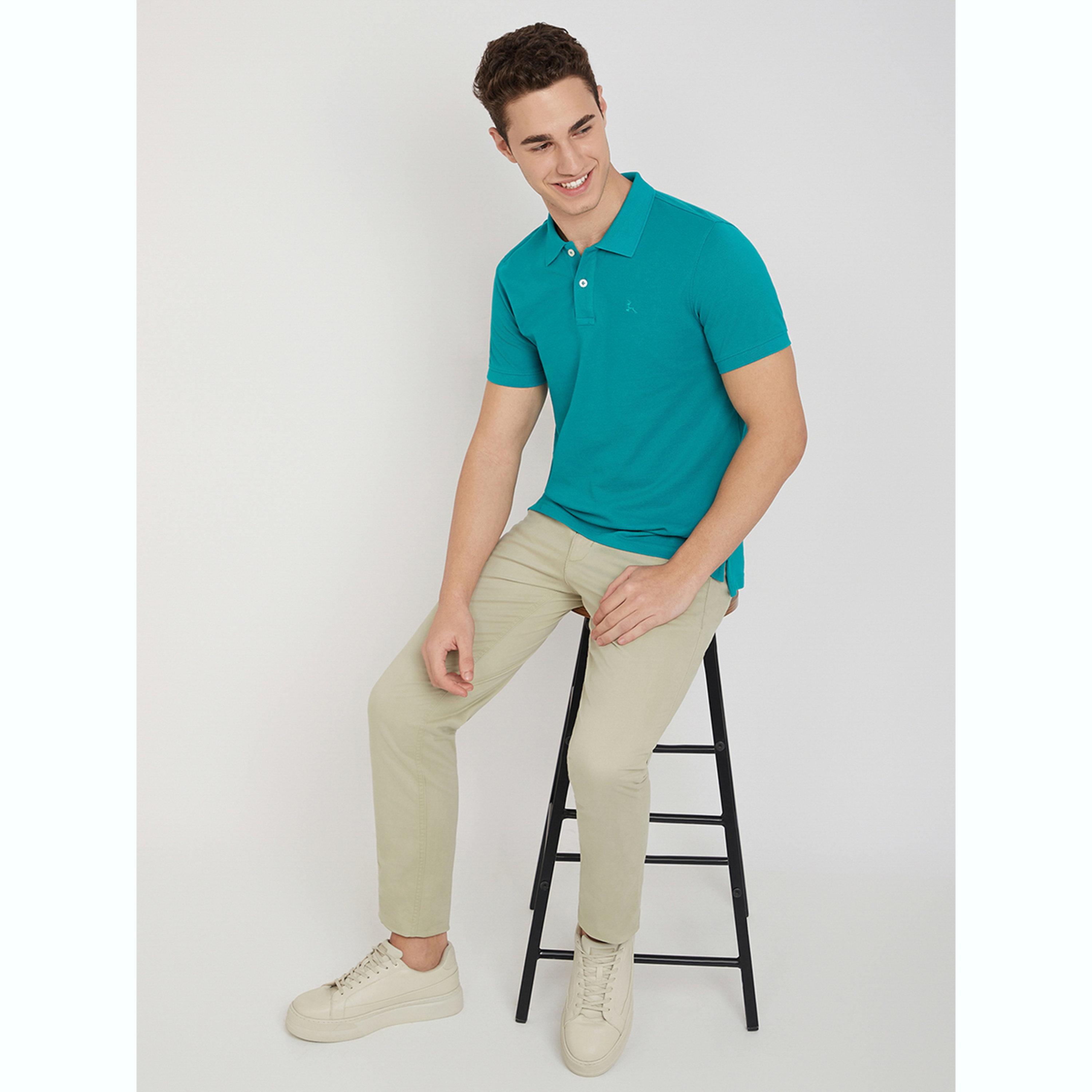 تيشيرت بولو بقصة عادية سادة-men-clothing-tshirtsandpolos-polos-image-2