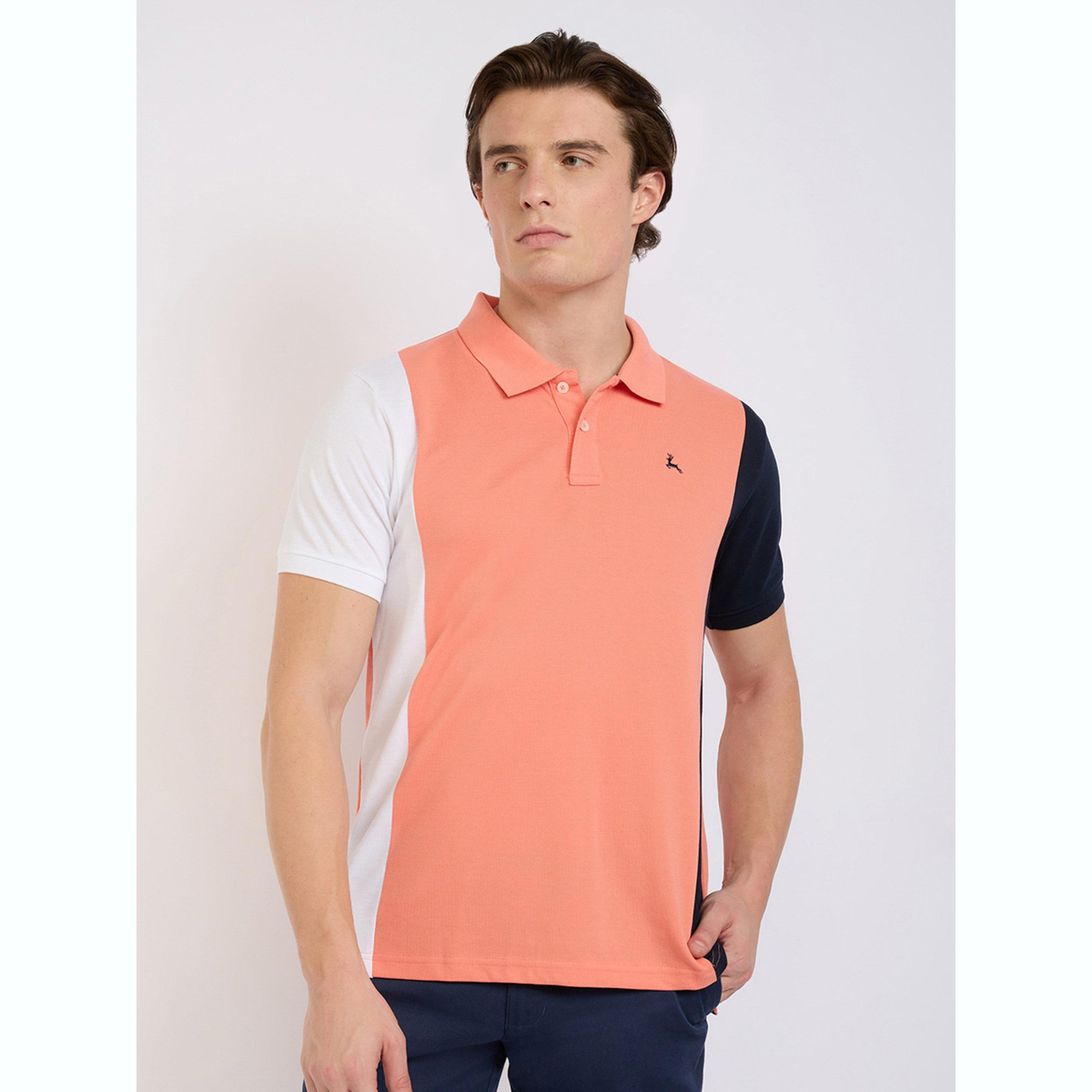 تيشيرت بولو بقصة عادية وتفاصيل خياطة-men-clothing-tshirtsandpolos-polos-image-1