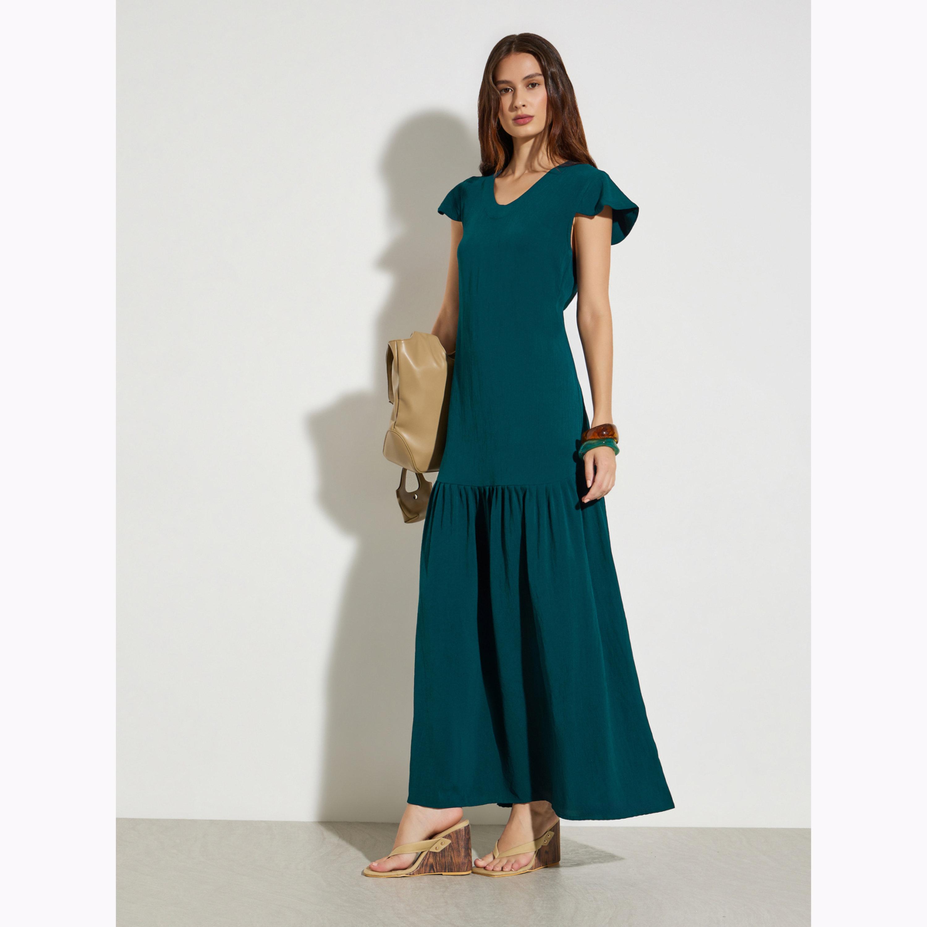 فستان طويل بحافة واسعة-women-clothing-dresses-image-2