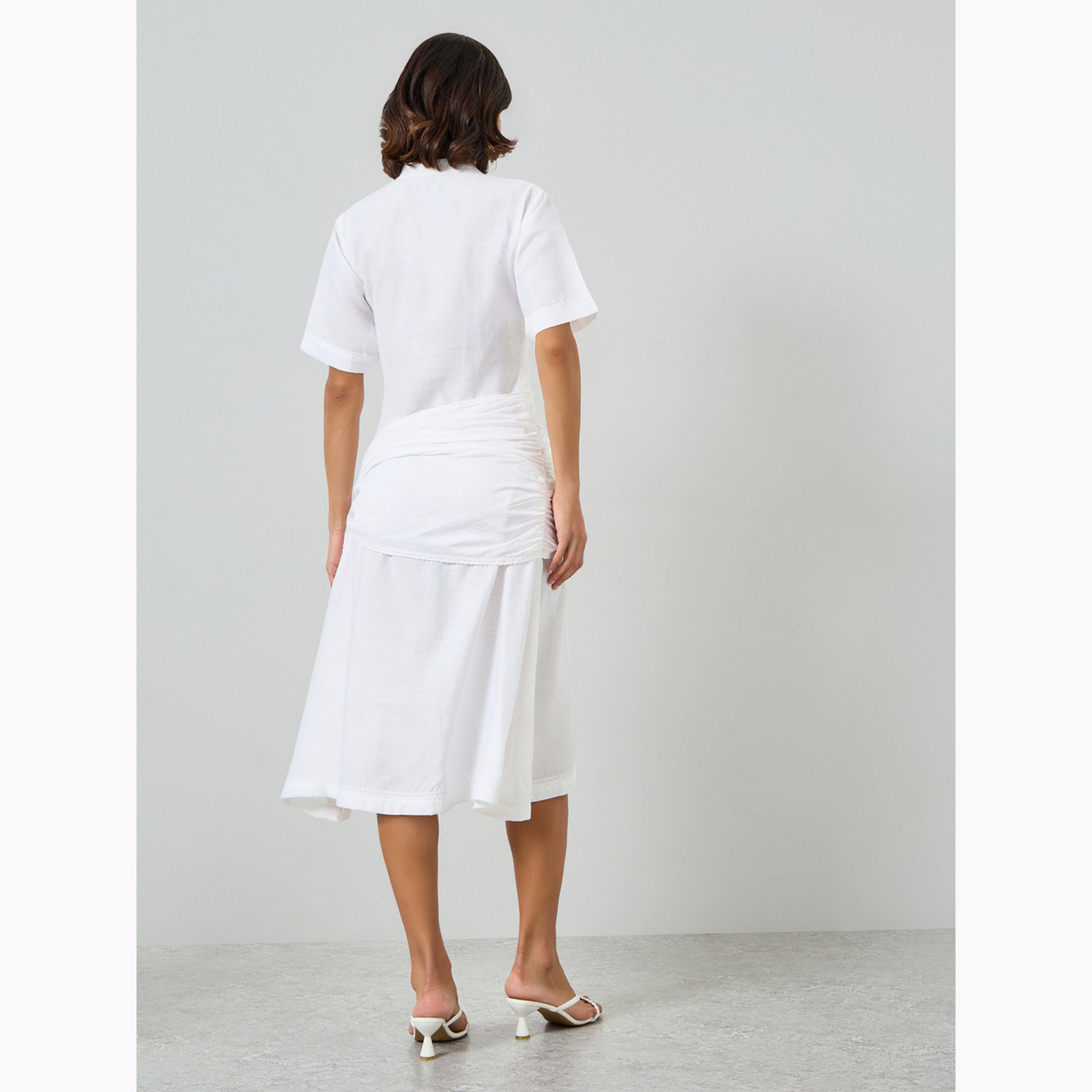 فستان ميدي لف بتفاصيل رباط على الخصر-women-clothing-dresses-image-4
