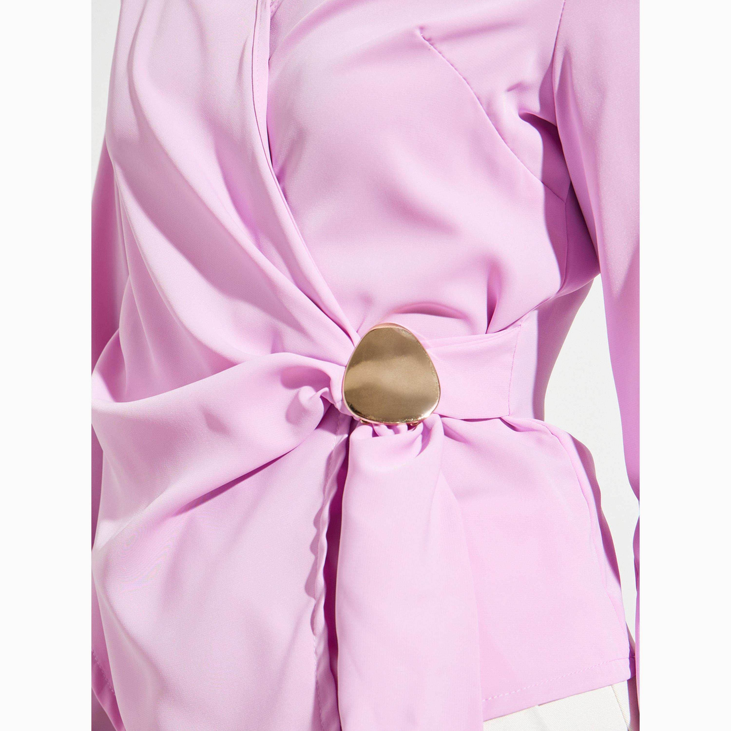 بلوزة بنمط لف وأكمام طويلة-women-clothing-shirtsandblouses-blouses-image-4