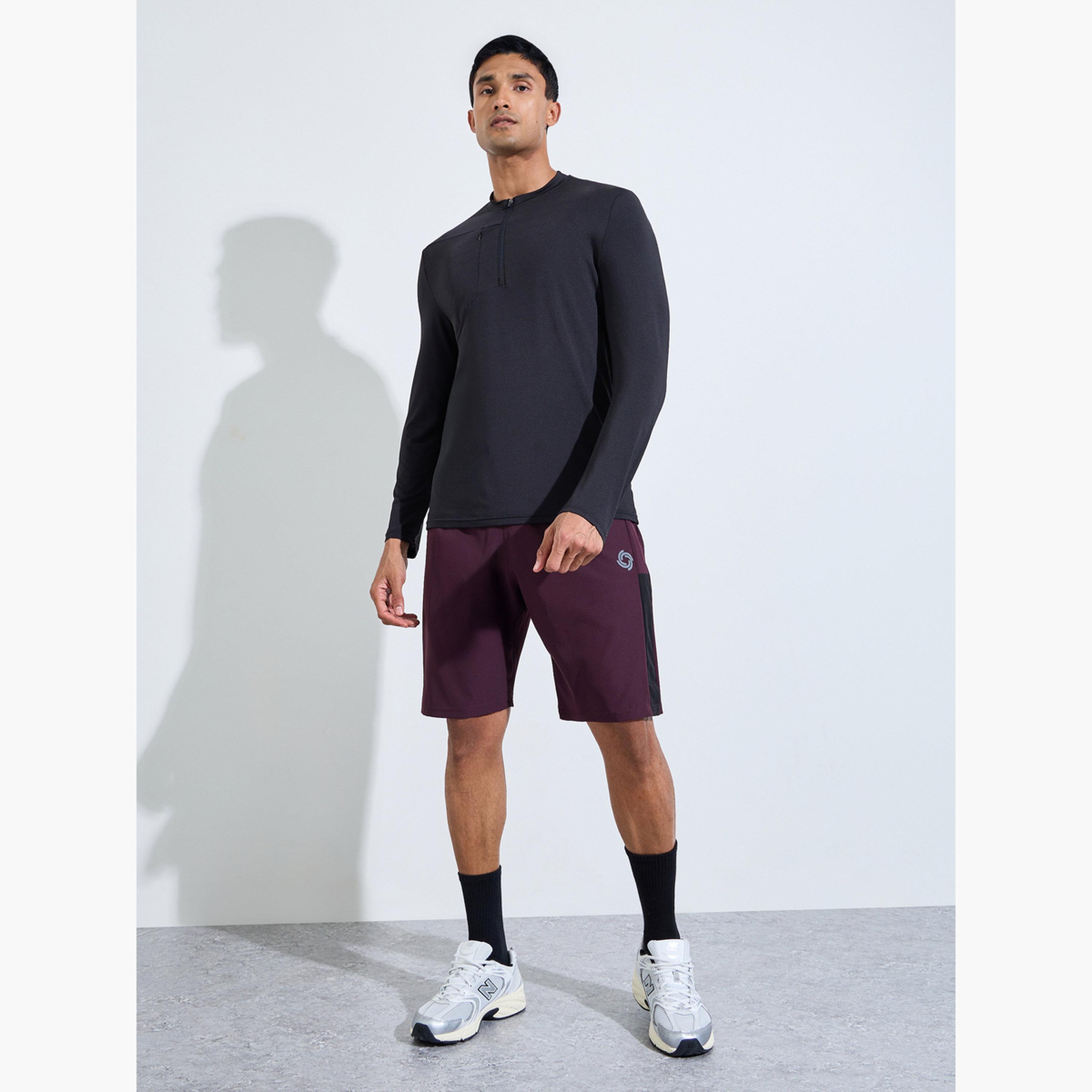 Styli Men Quarter-Zip Long Sleeve Training T-Shirt-men-clothing-sportswearandactivewear-tshirtsandpolos-image-2