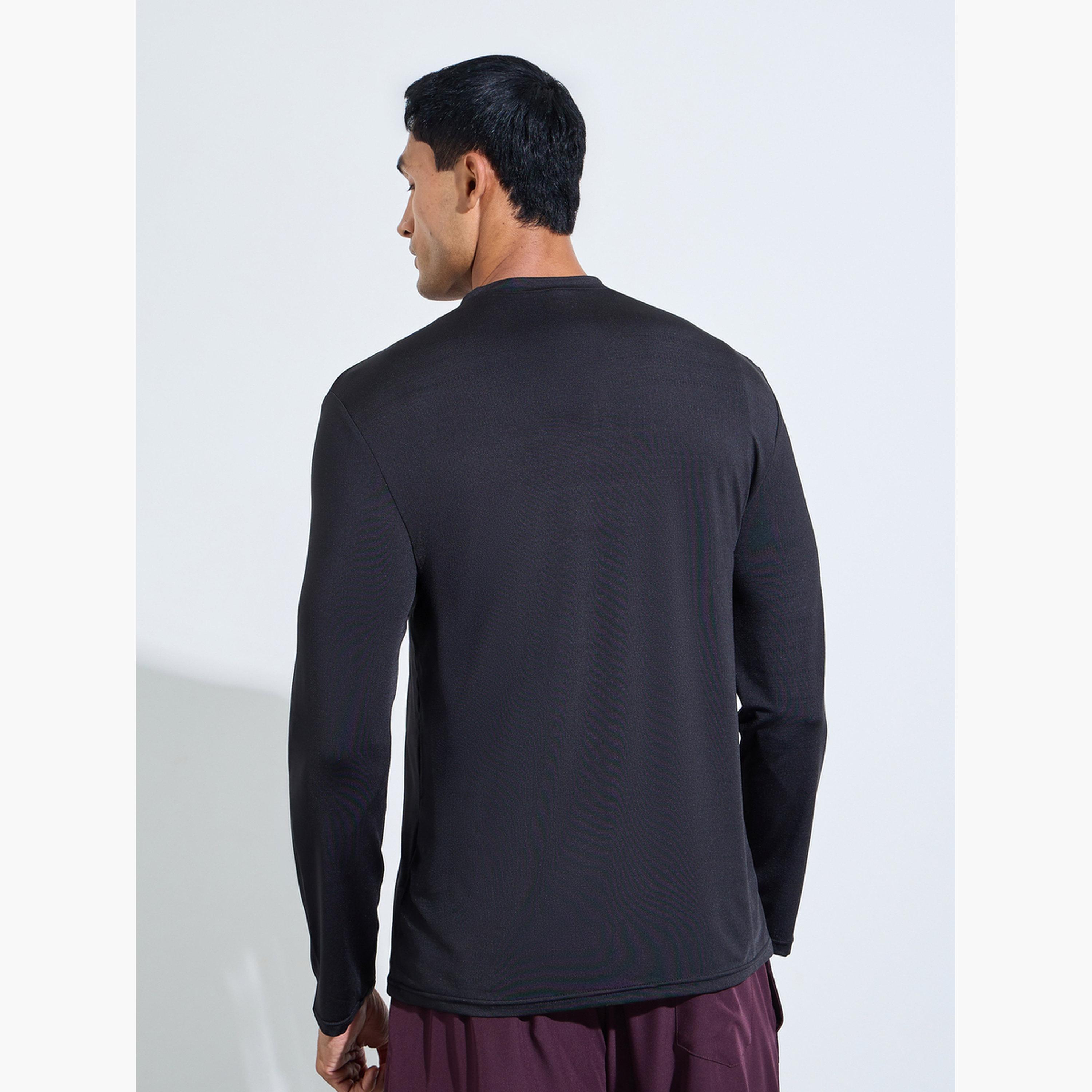 Styli Men Quarter-Zip Long Sleeve Training T-Shirt-men-clothing-sportswearandactivewear-tshirtsandpolos-image-4